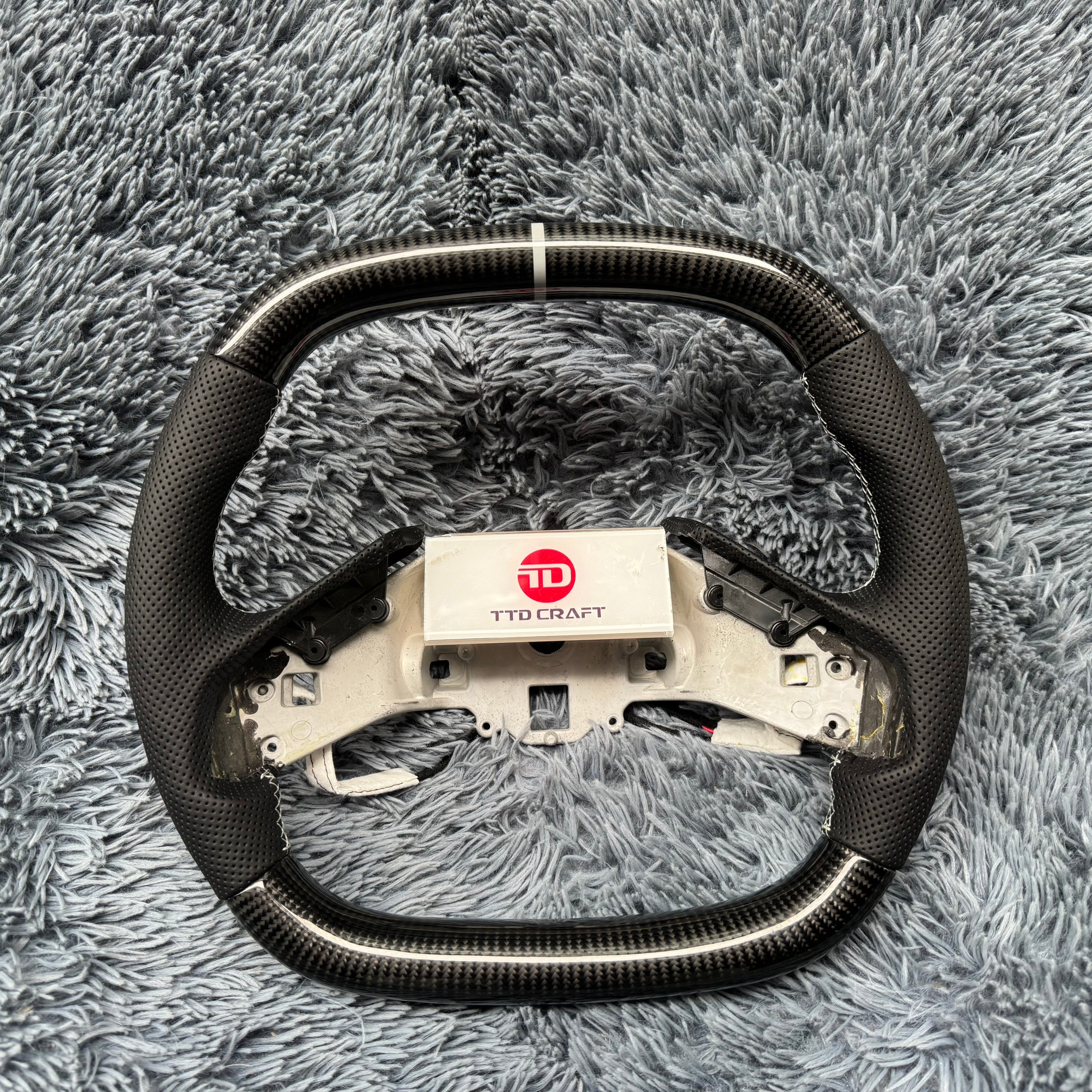For Corvette C8 2020-2026 Carbon Fiber Steering Wheel