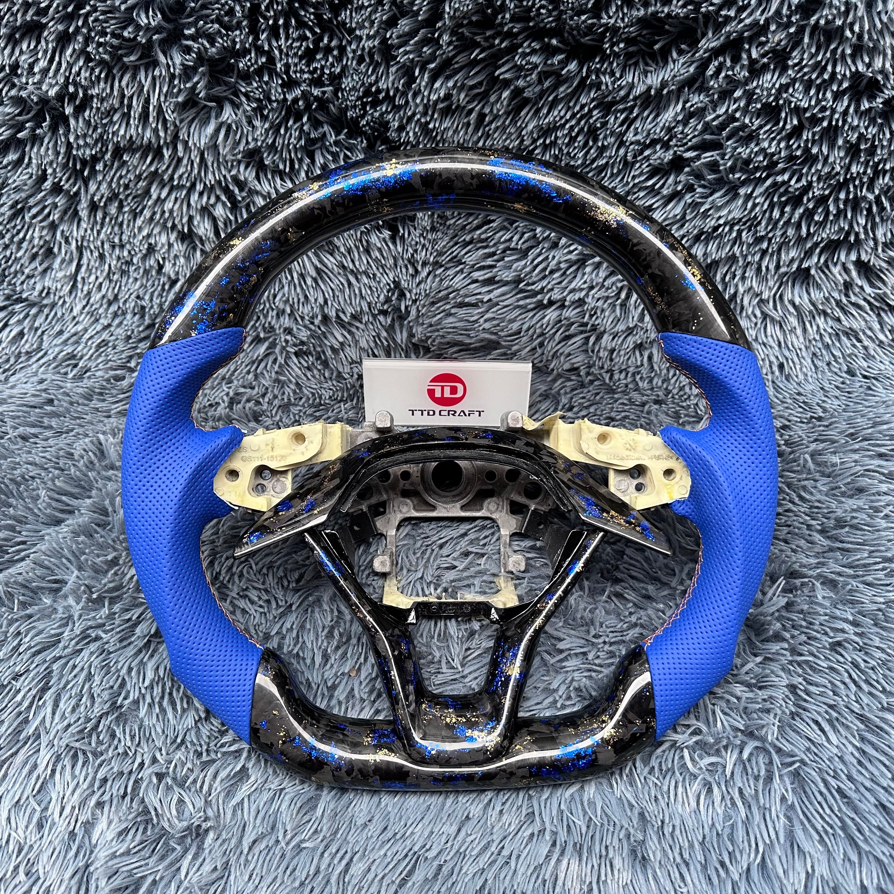 For Honda 10th gen Accord 2018-2022 Forged Carbon Fiber Steering Wheel