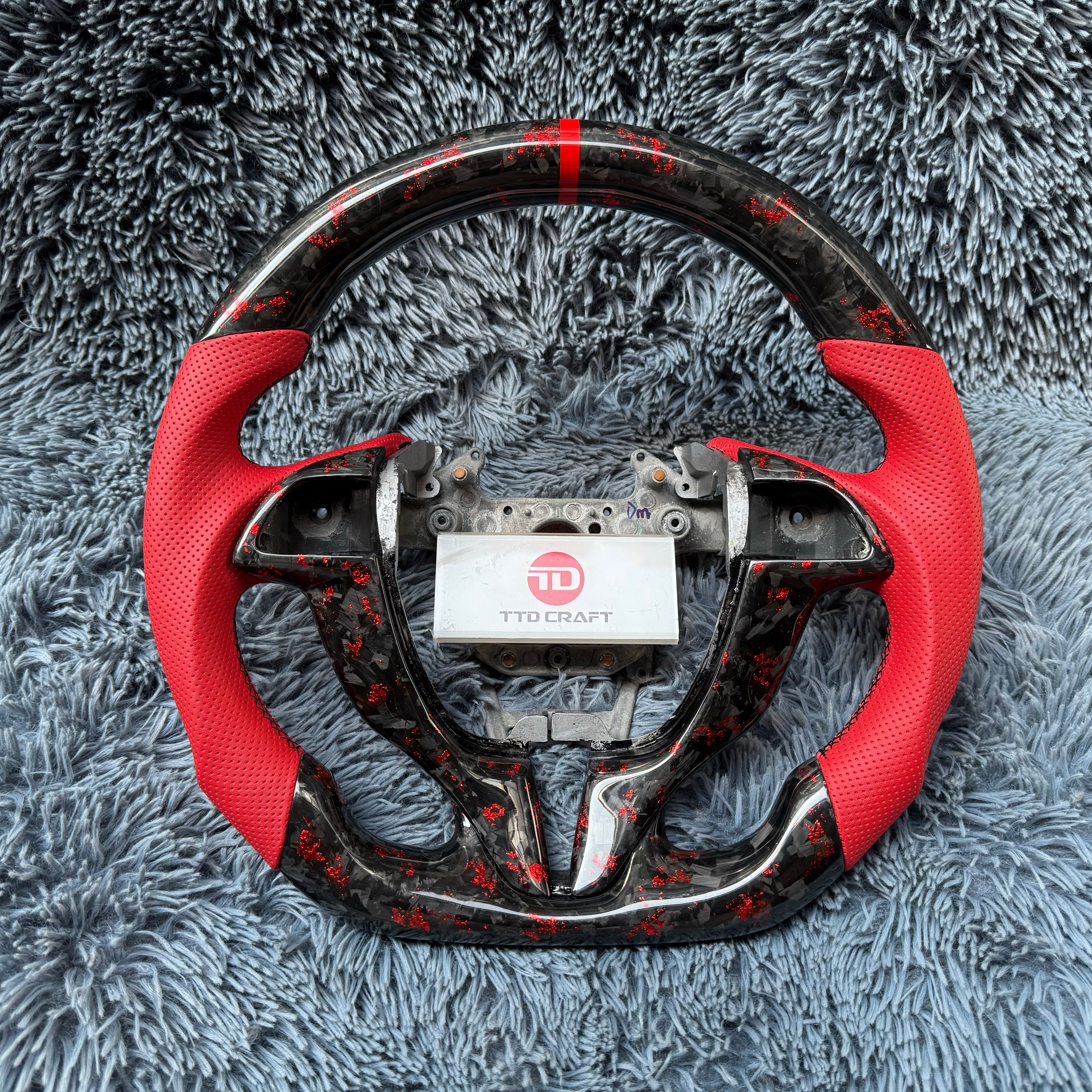 For Honda 8th gen Accord Coupe 2008-2012 Forged Carbon Fiber Steering Wheel