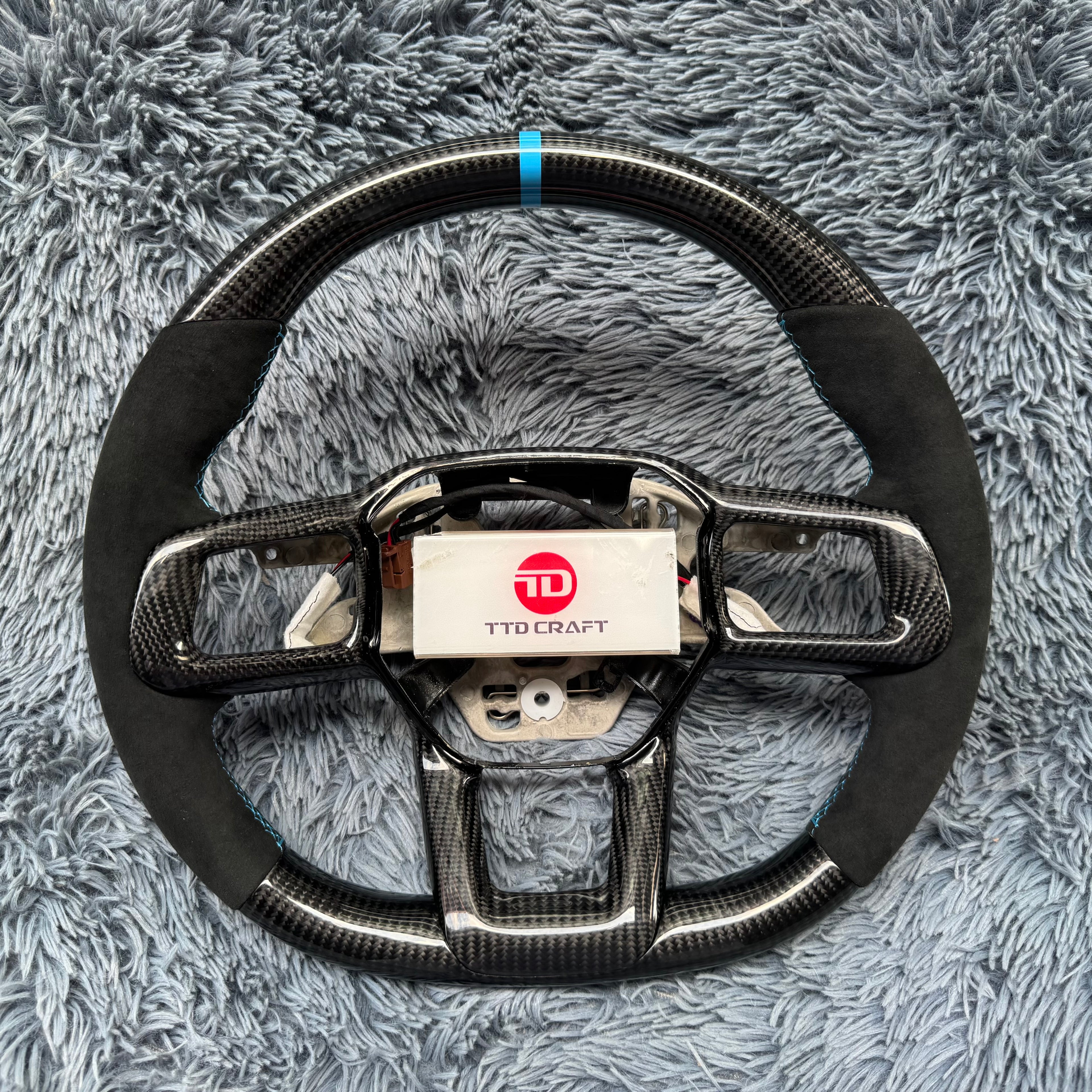 For 2024-2026+ Ford Mustang S650 Carbon Fiber Steering Wheel