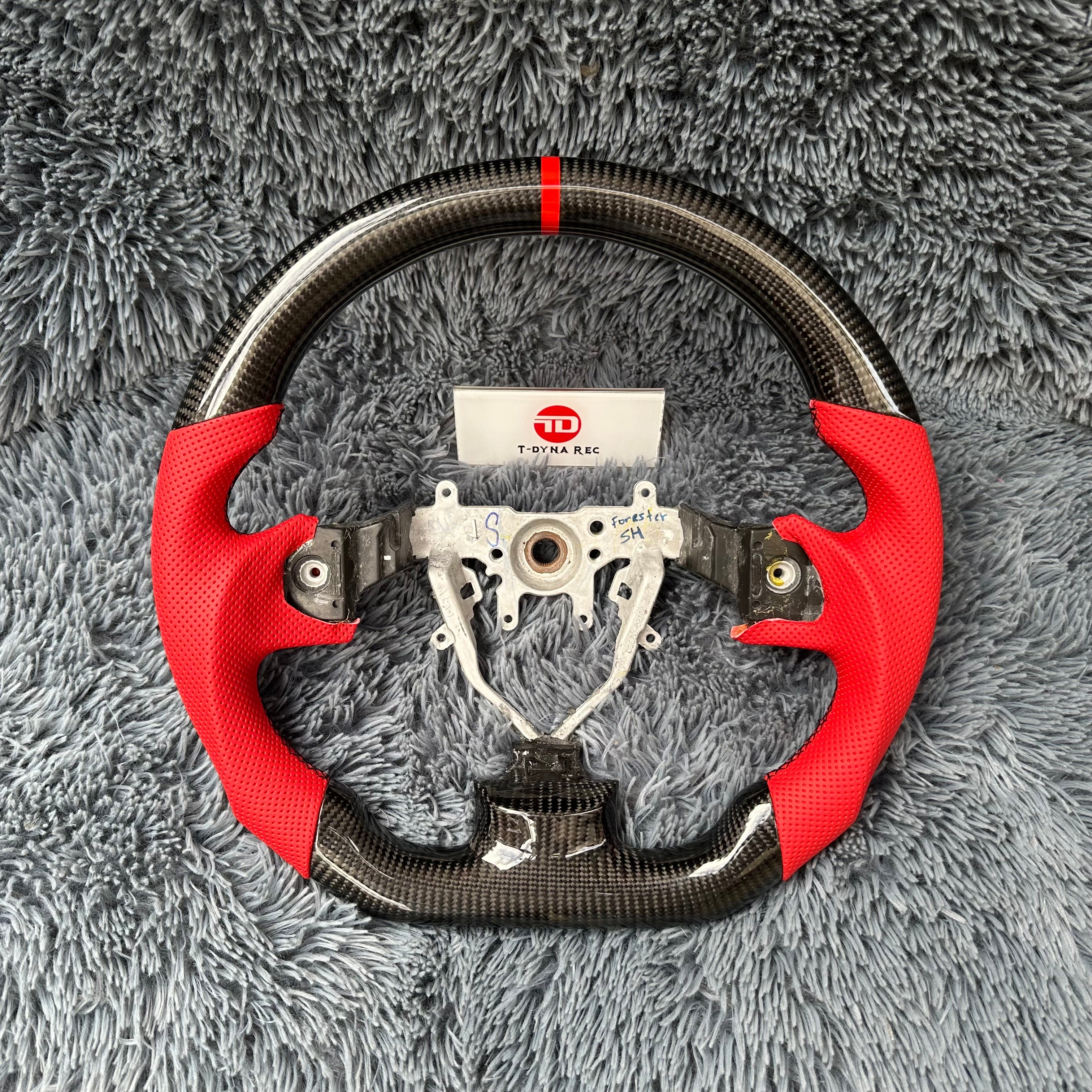 For Subaru 2008-2013 Forester / Legacy /WRX STI/ Impreza Carbon Fiber Steering wheel