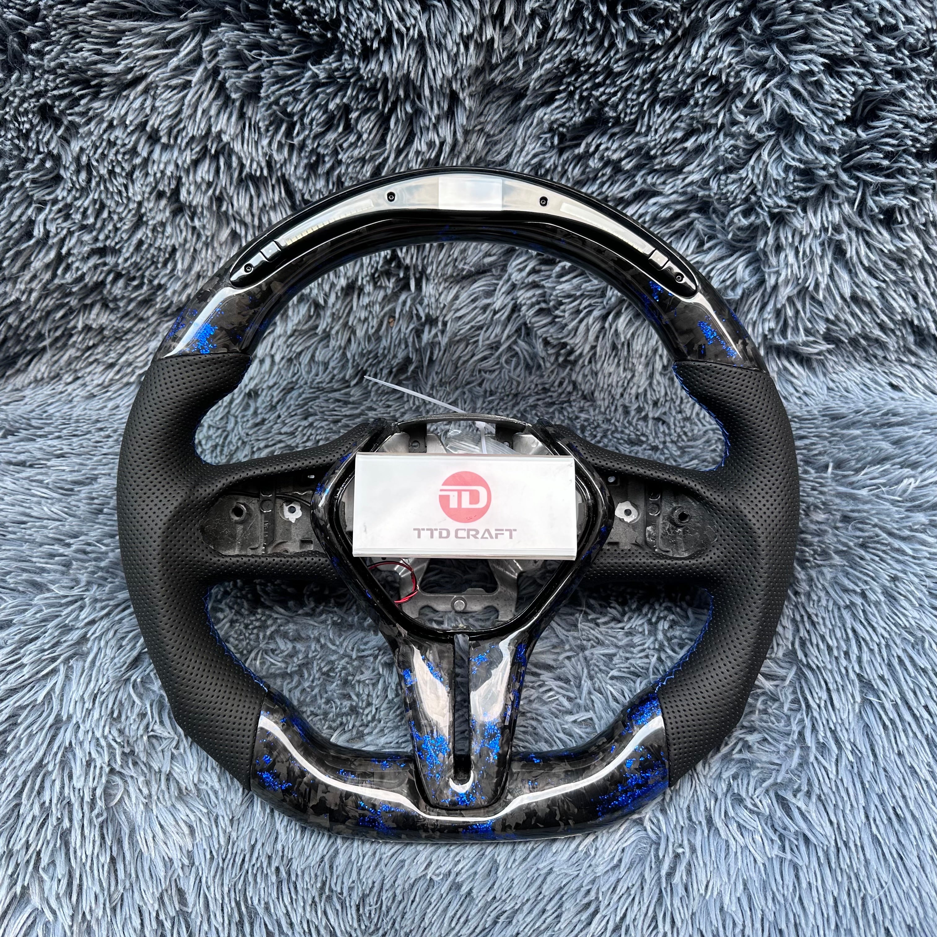 For Infiniti 2017-2022 Q50 Q60 QX50 QX55 LED Carbon Fiber Steering Wheel