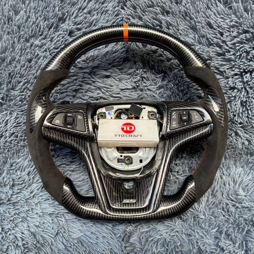 For 2012-2015 Chevy Camaro Custom Carbon Fiber Steering Wheel