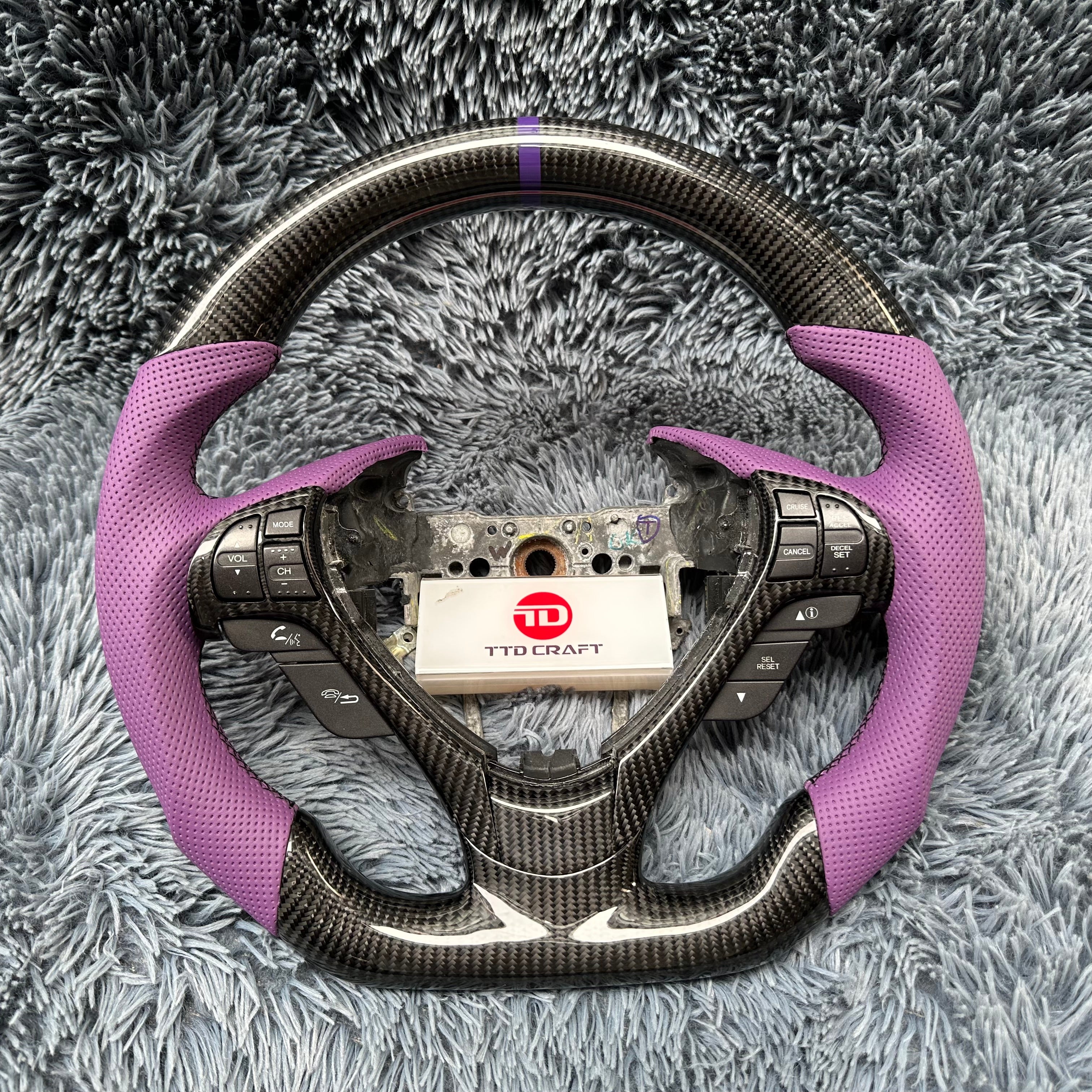 For Acura 2009-2014 TL Carbon Fiber Steering Wheel