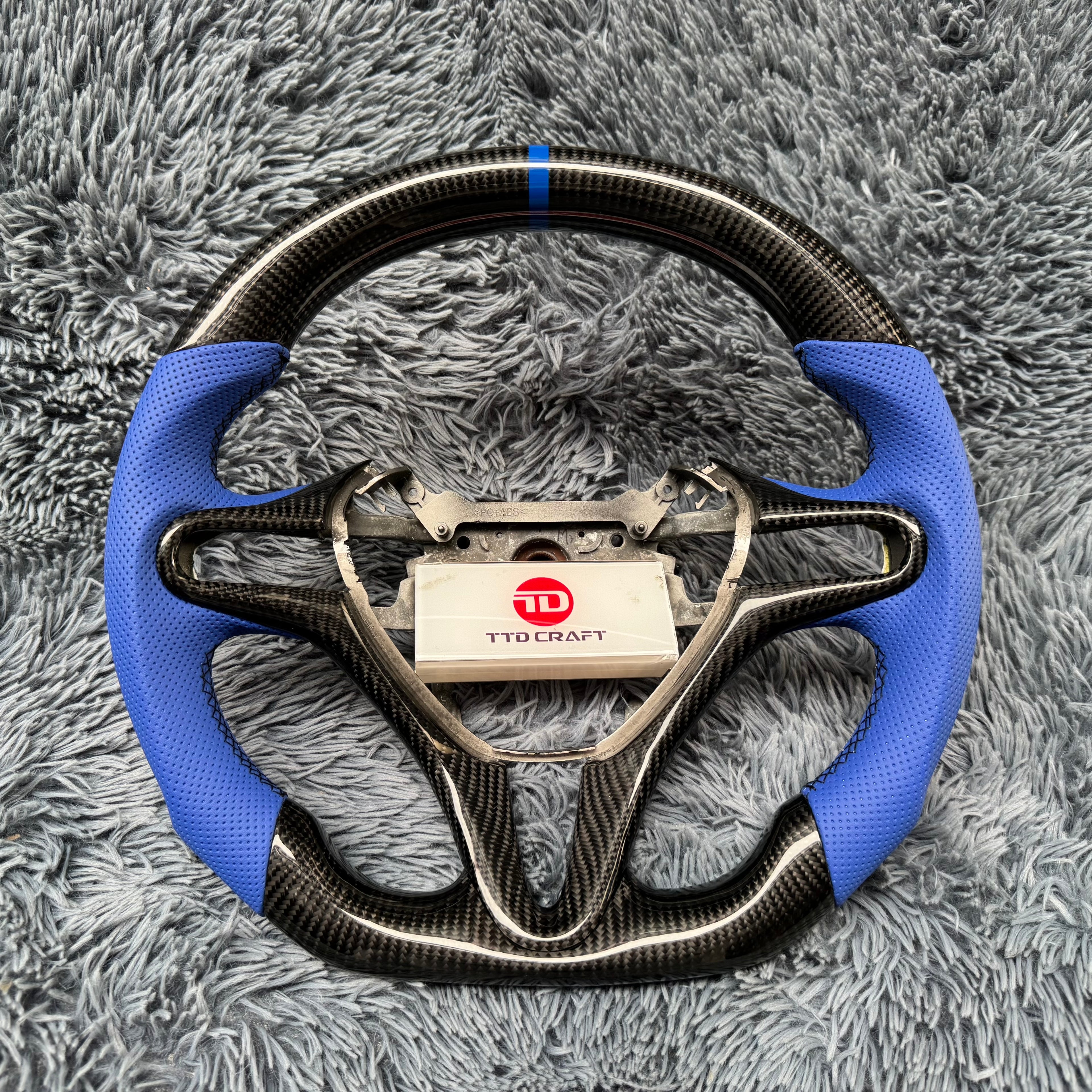 For Honda 8th gen Civic 2006-2011 Carbon Fiber Steering Wheel