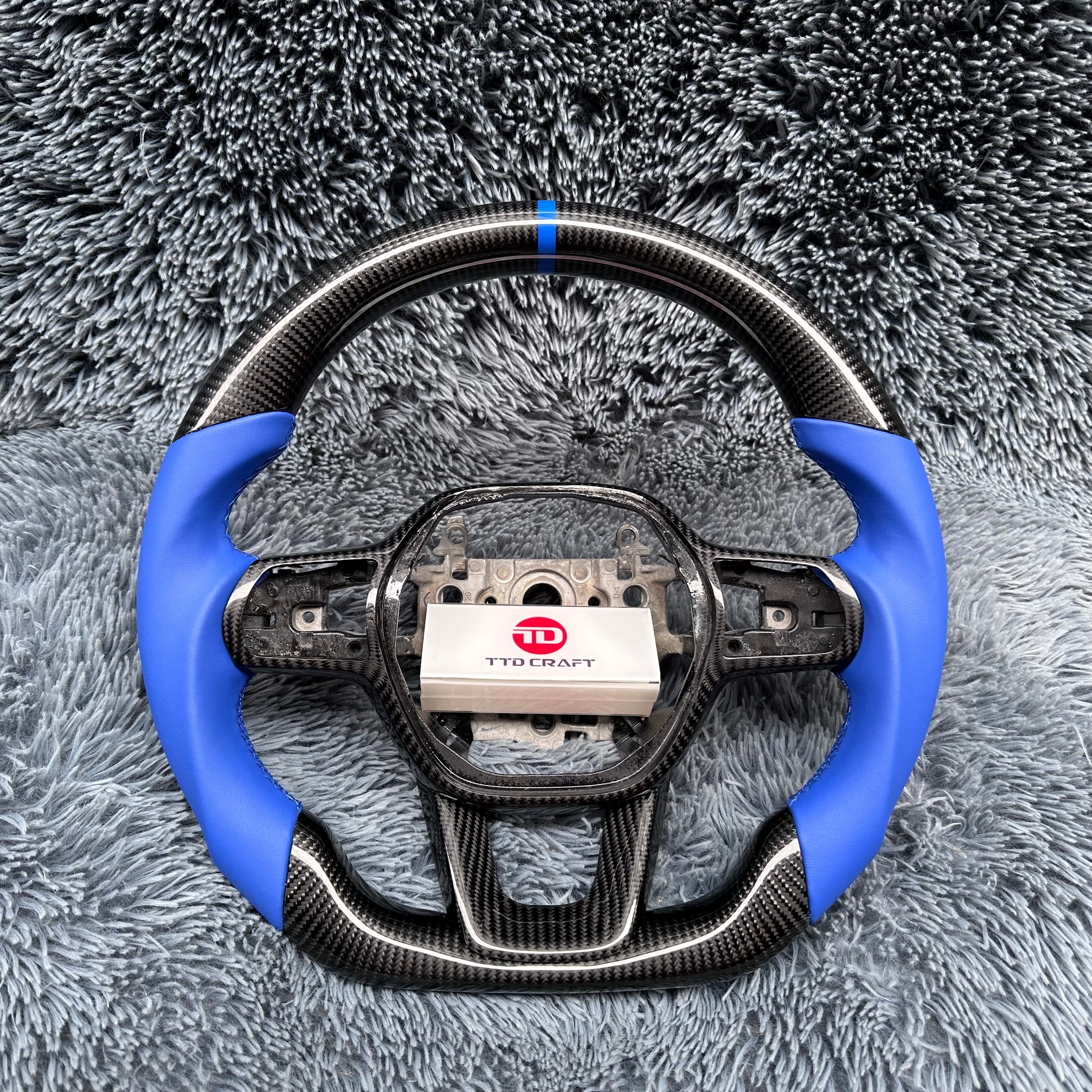 For Honda 11th gen Accord 2023-2026 Carbon Fiber Steering Wheel