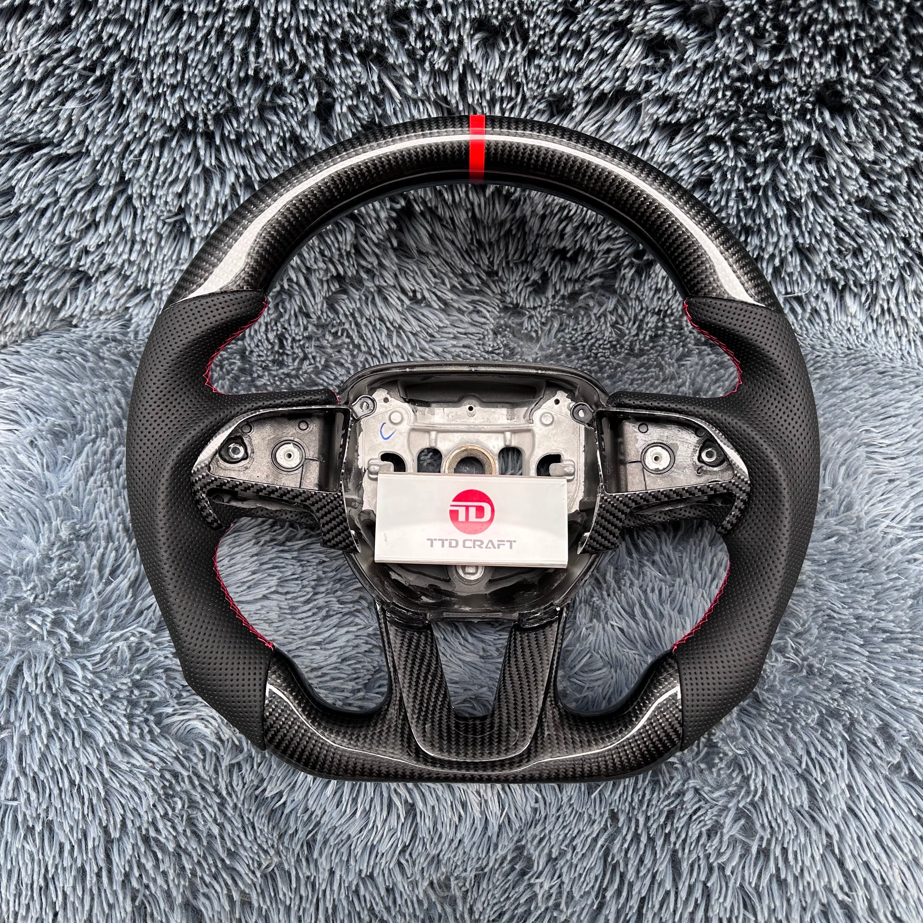 For Dodge 2015-2024 Charger Carbon Fiber Steering Wheel