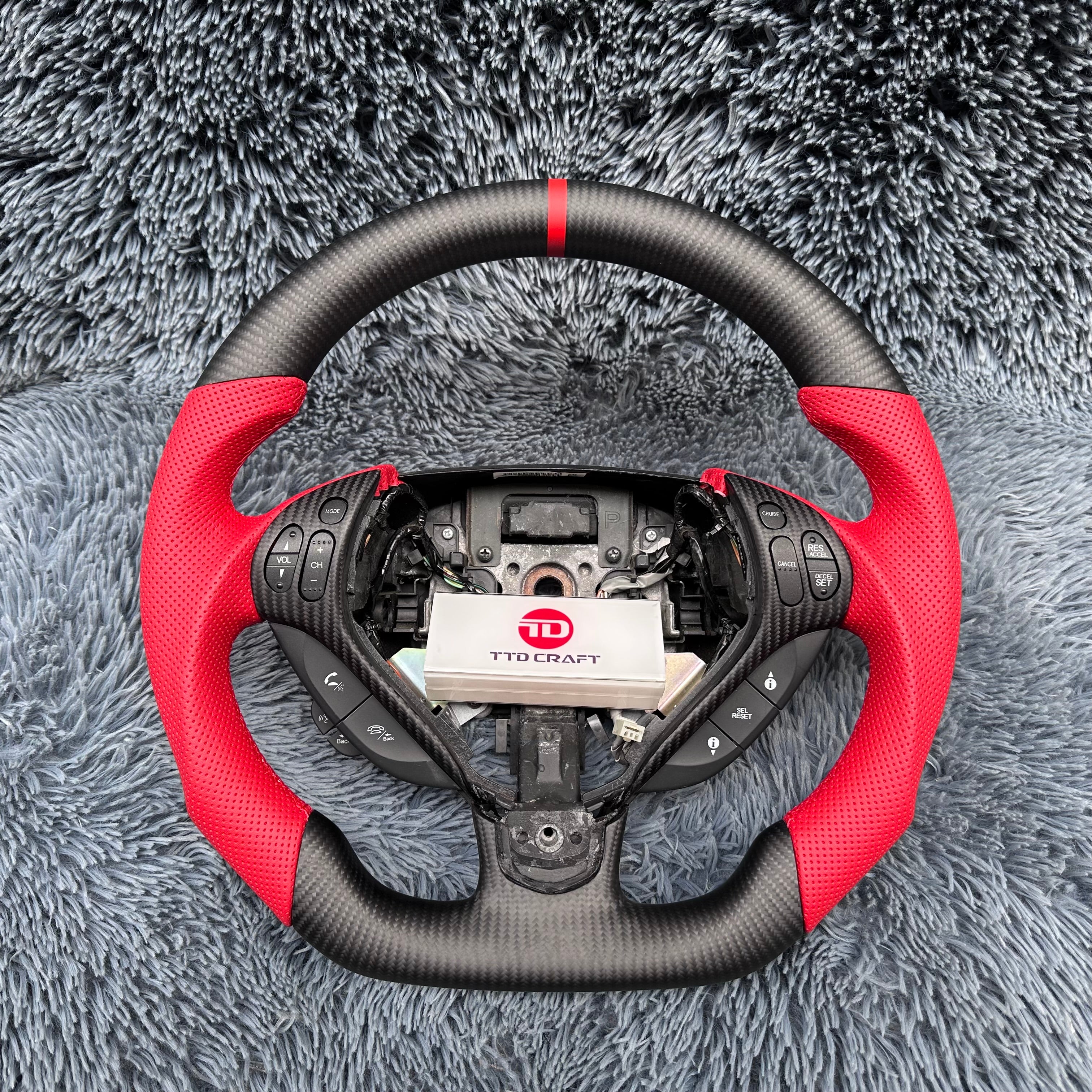 For Acura 2007 2008 TL Carbon Fiber Steering Wheel