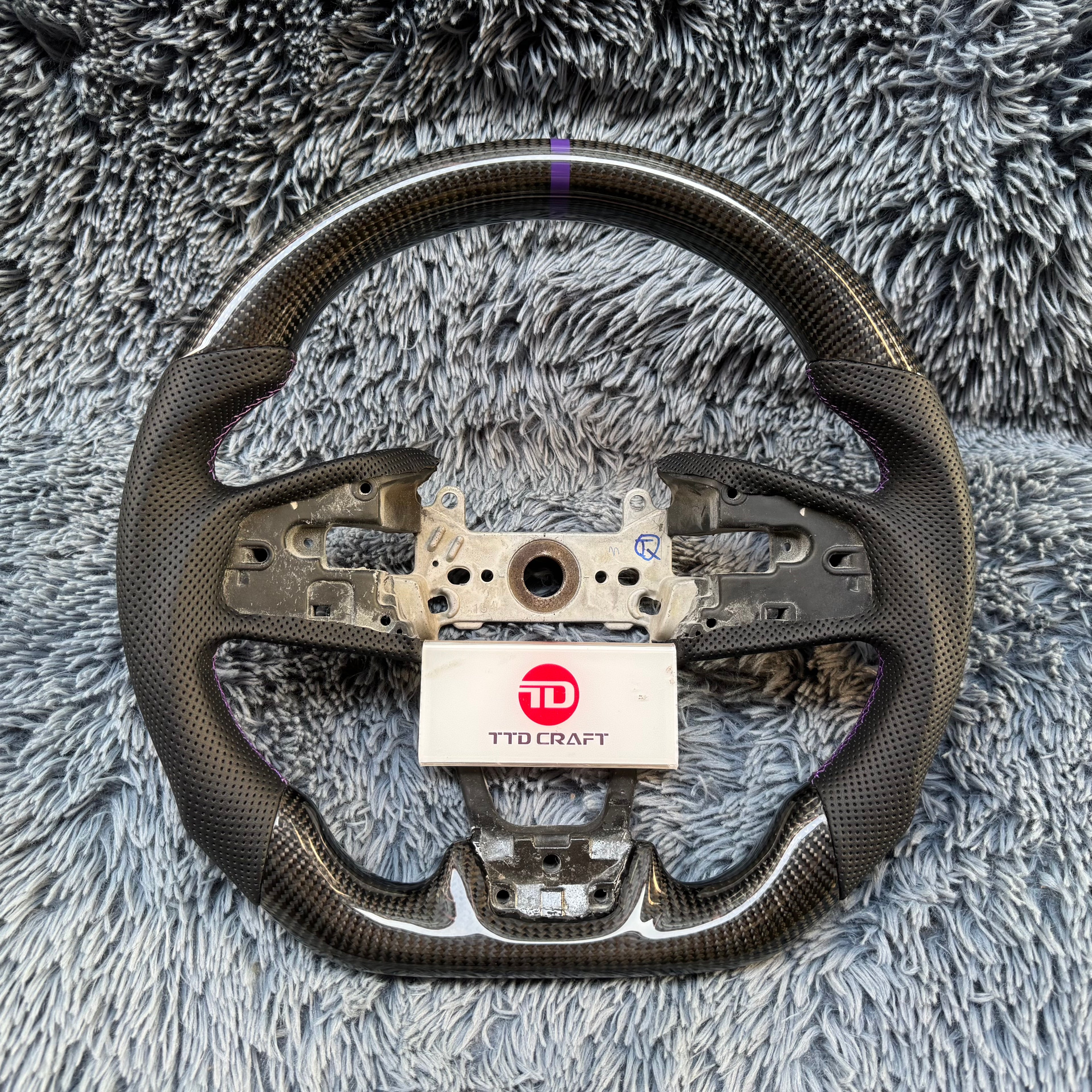 For Honda 10th gen Civic 2016-2021 Custom Carbon Fiber Steering Wheel