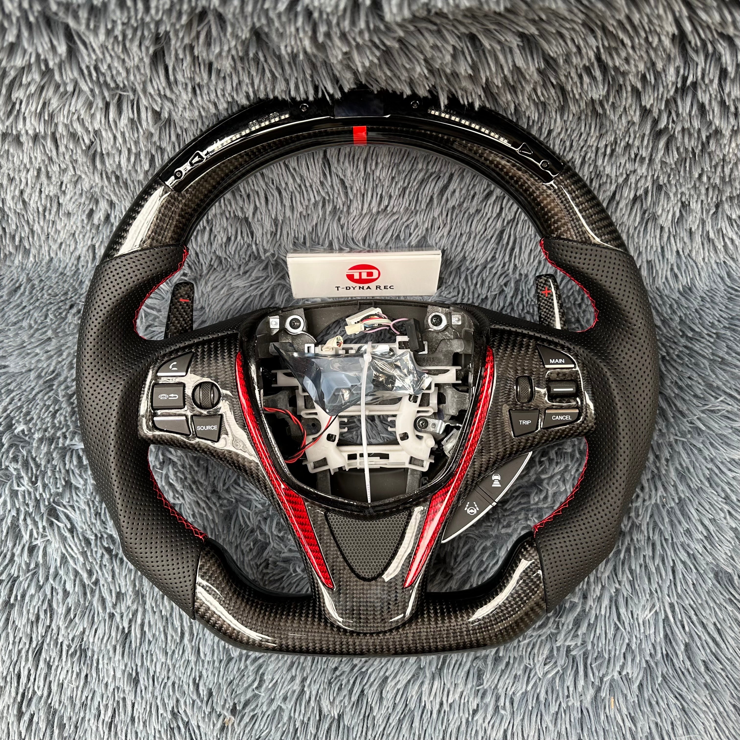 For Acura 2015-2020 TLX/ MDX LED Carbon Fiber Steering Wheel