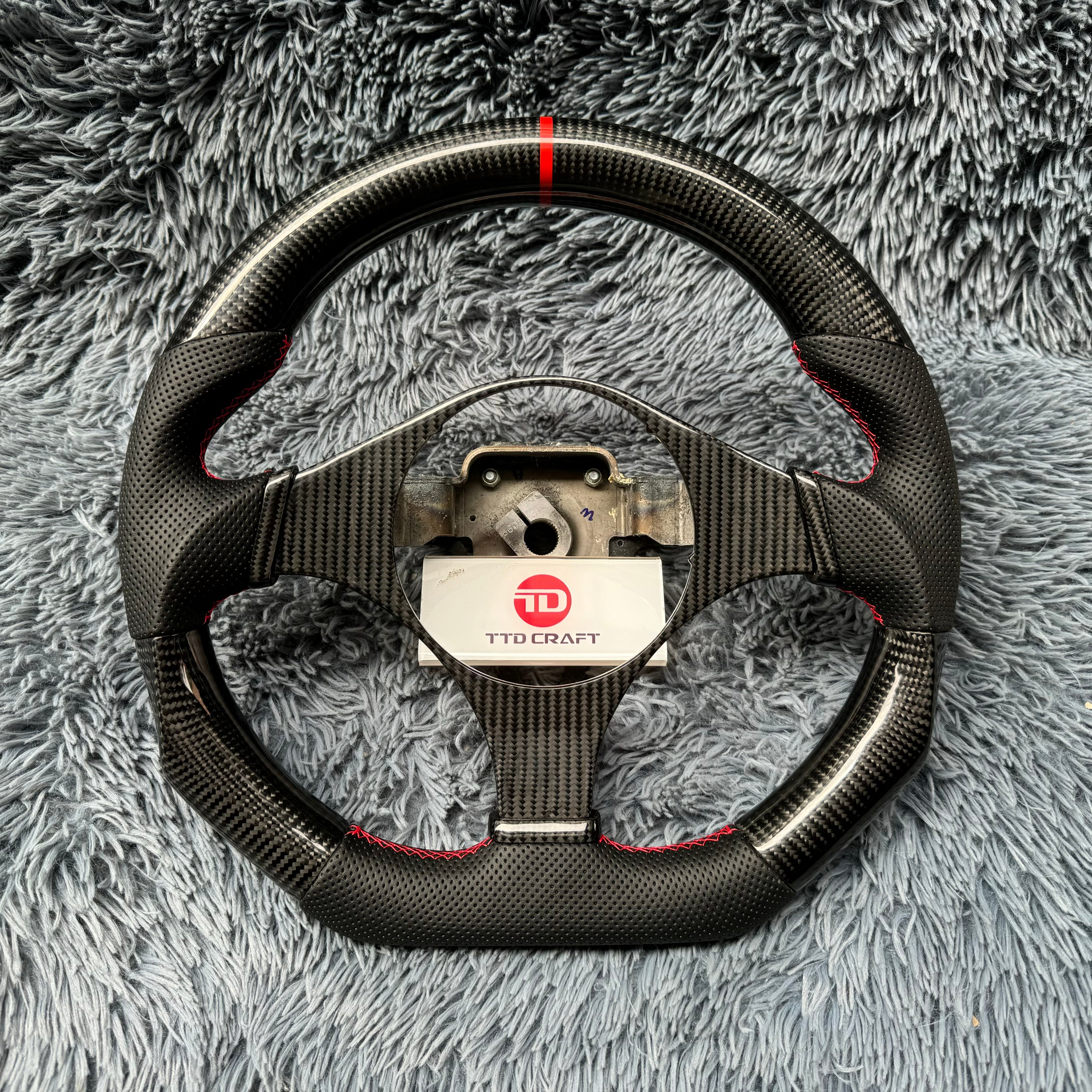 For Mitsubishi 2001-2007 Evo 7 8 9 Carbon Fiber Steering Wheel