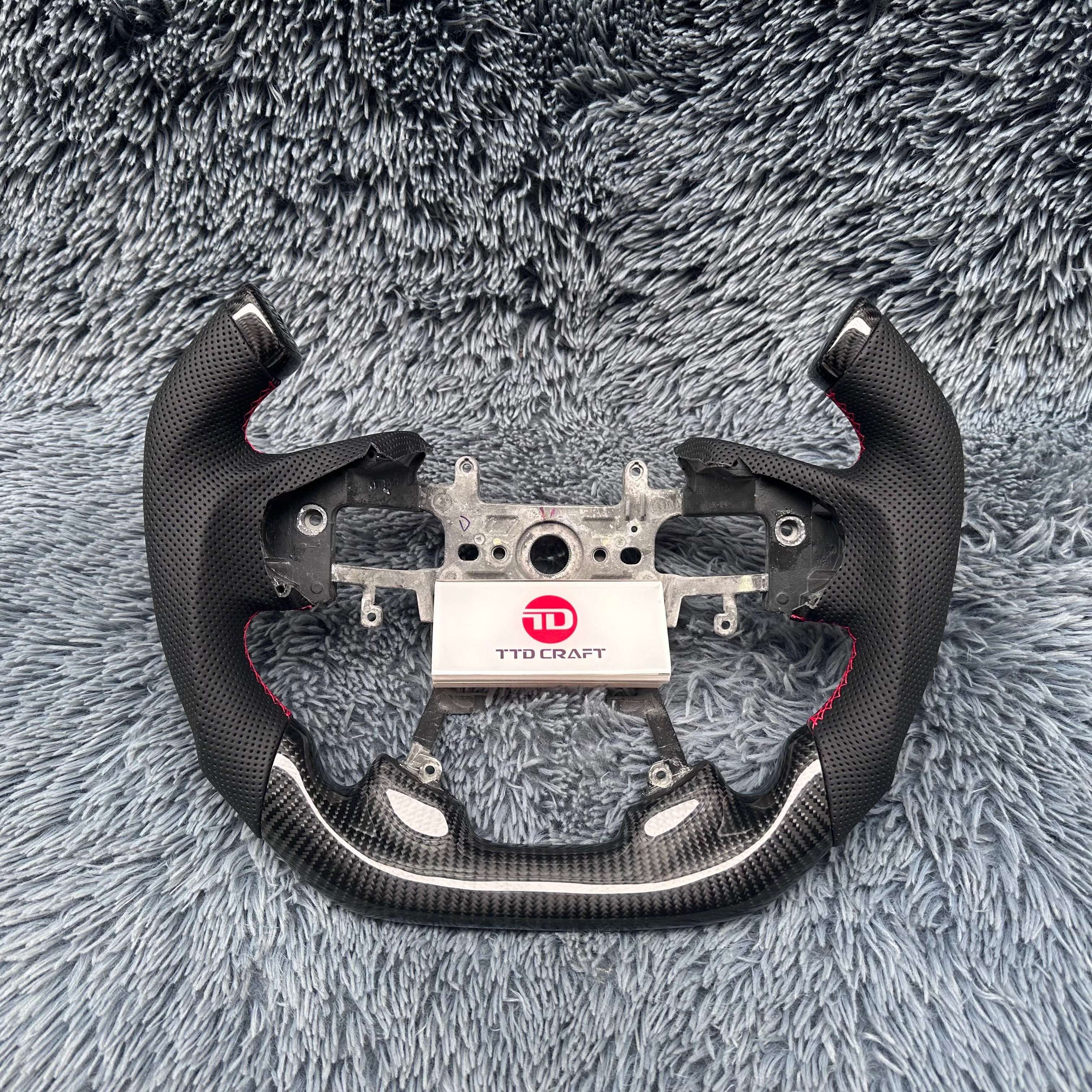 For Honda 9th gen Accord 2013-2017 Custom Carbon Fiber Steering Wheel