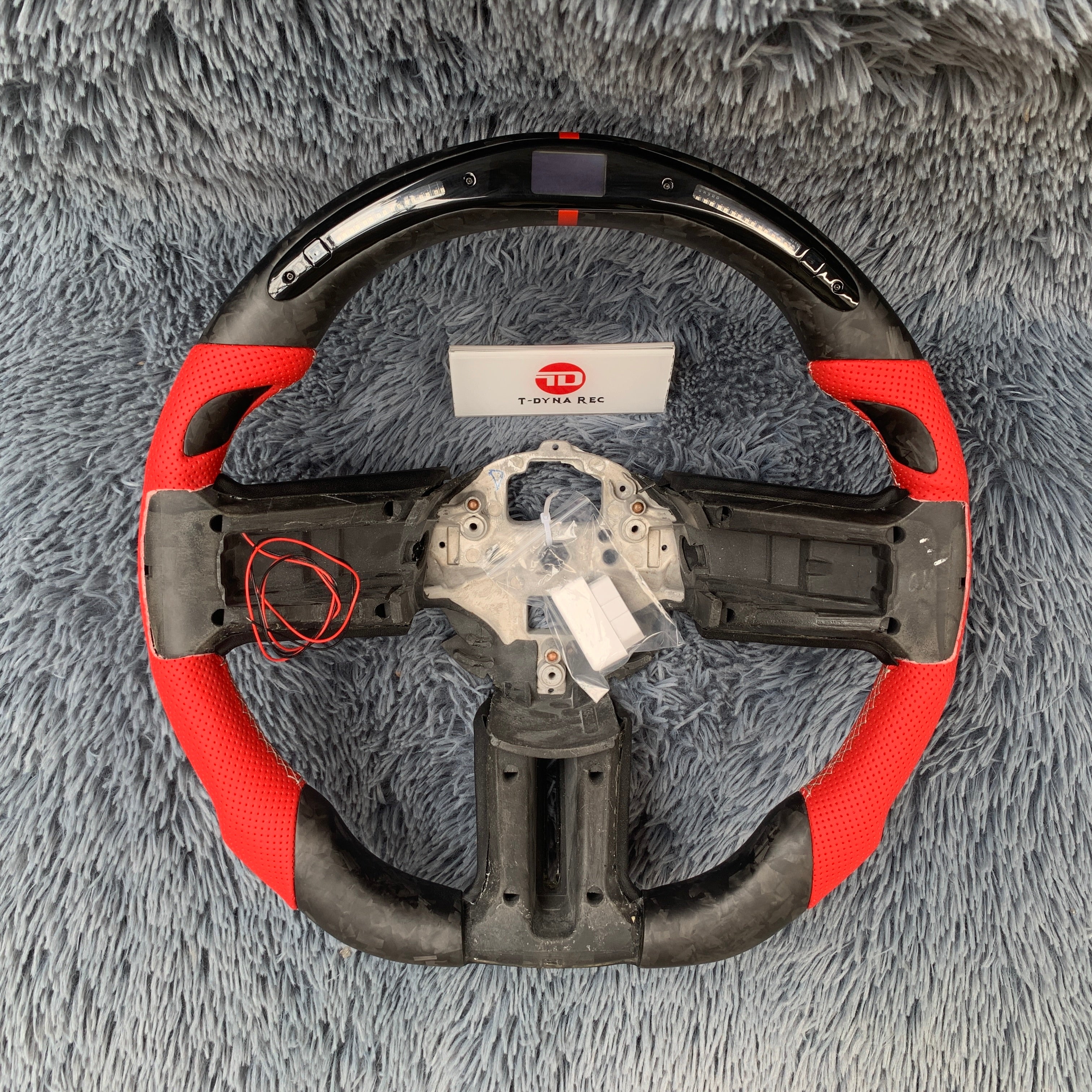 For Ford Mustang 2010-2014 LED Carbon Fiber Steering Wheel