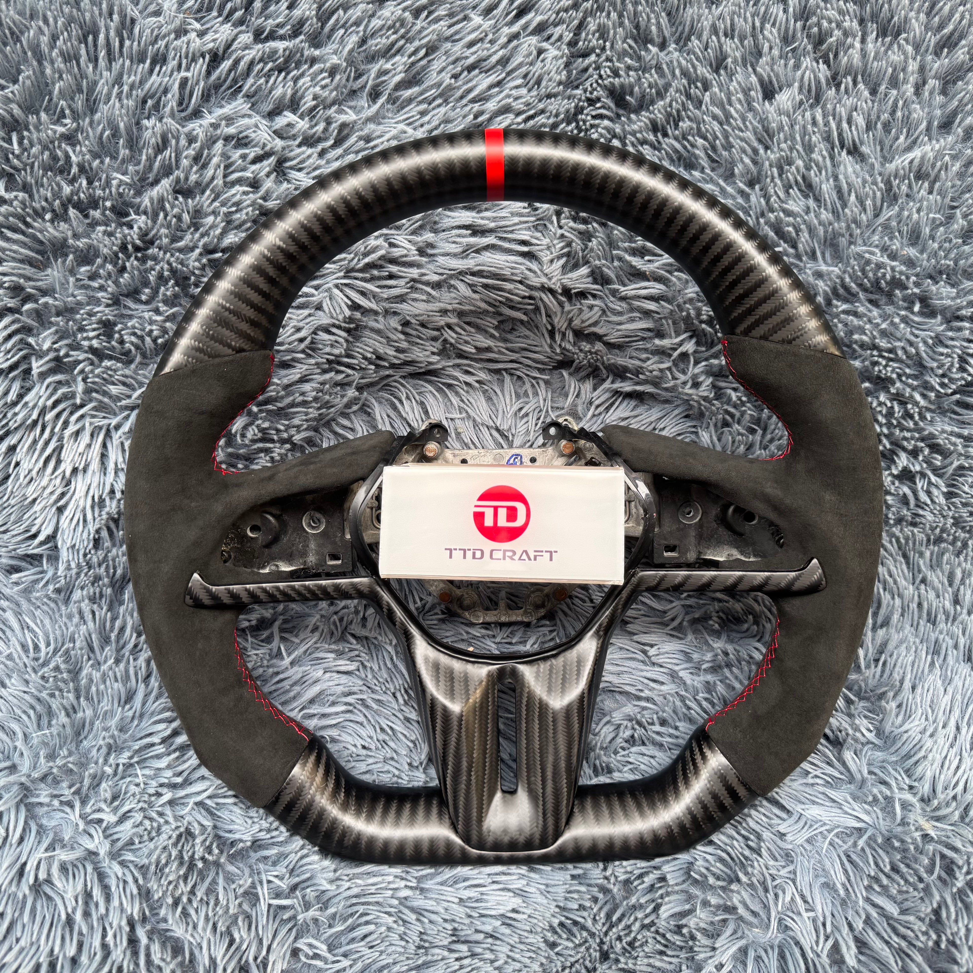 For Nissan 2017-2024 GTR R35 Carbon Fiber Steering Wheel