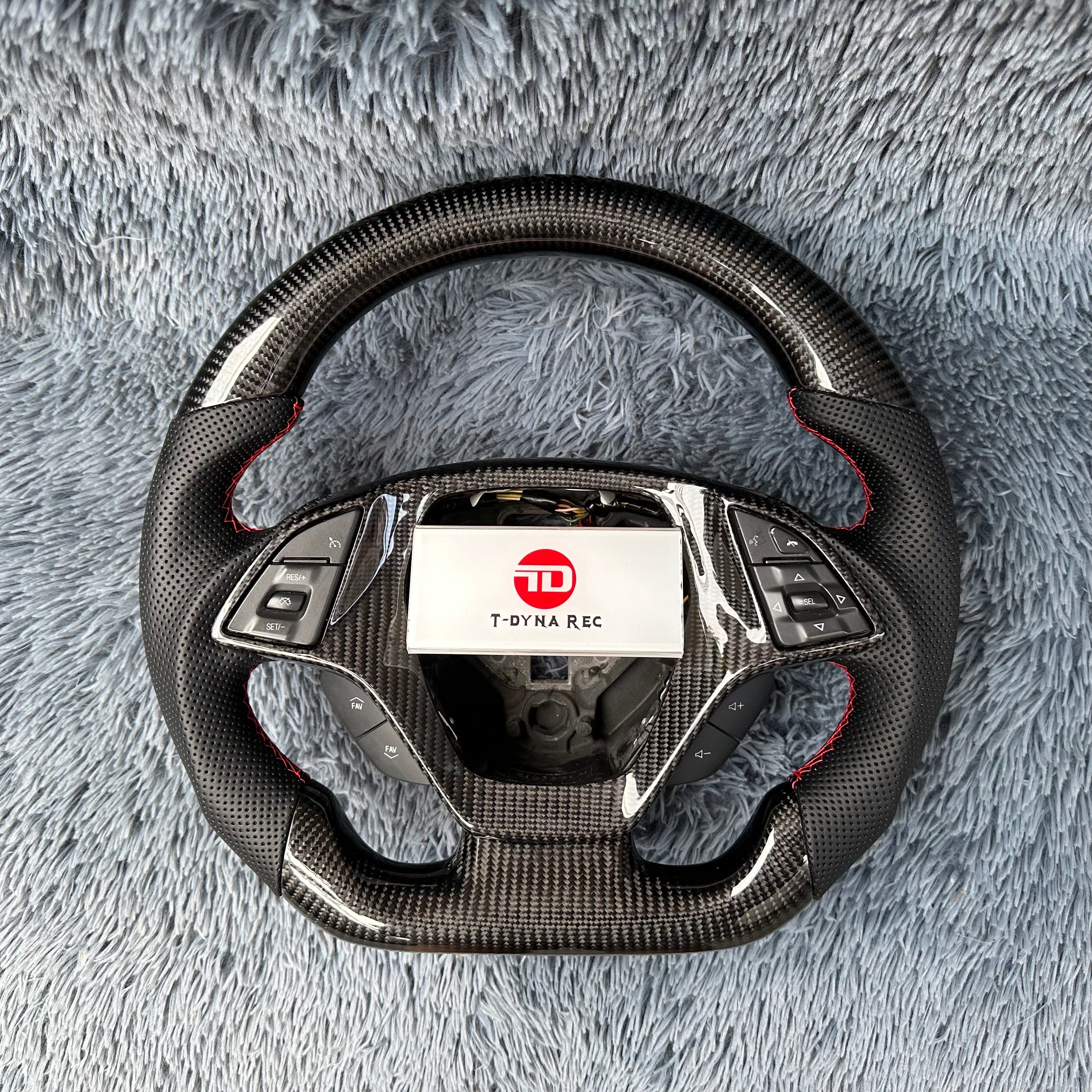 For Corvette C7 2014-2019 Z06 Carbon Fiber Steering Wheel