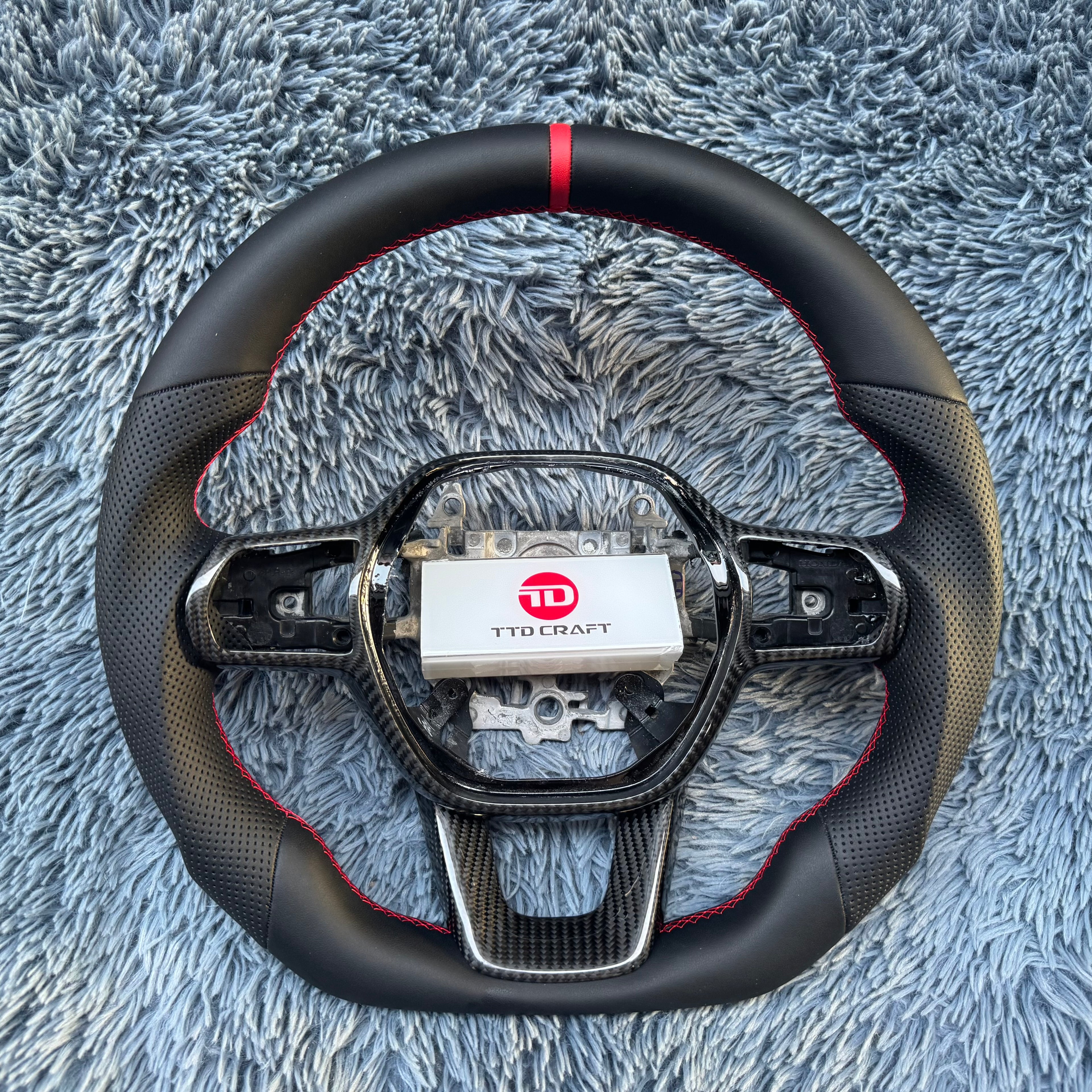 For Honda 11th gen Civic 2022-2026 Leather Steering Wheel