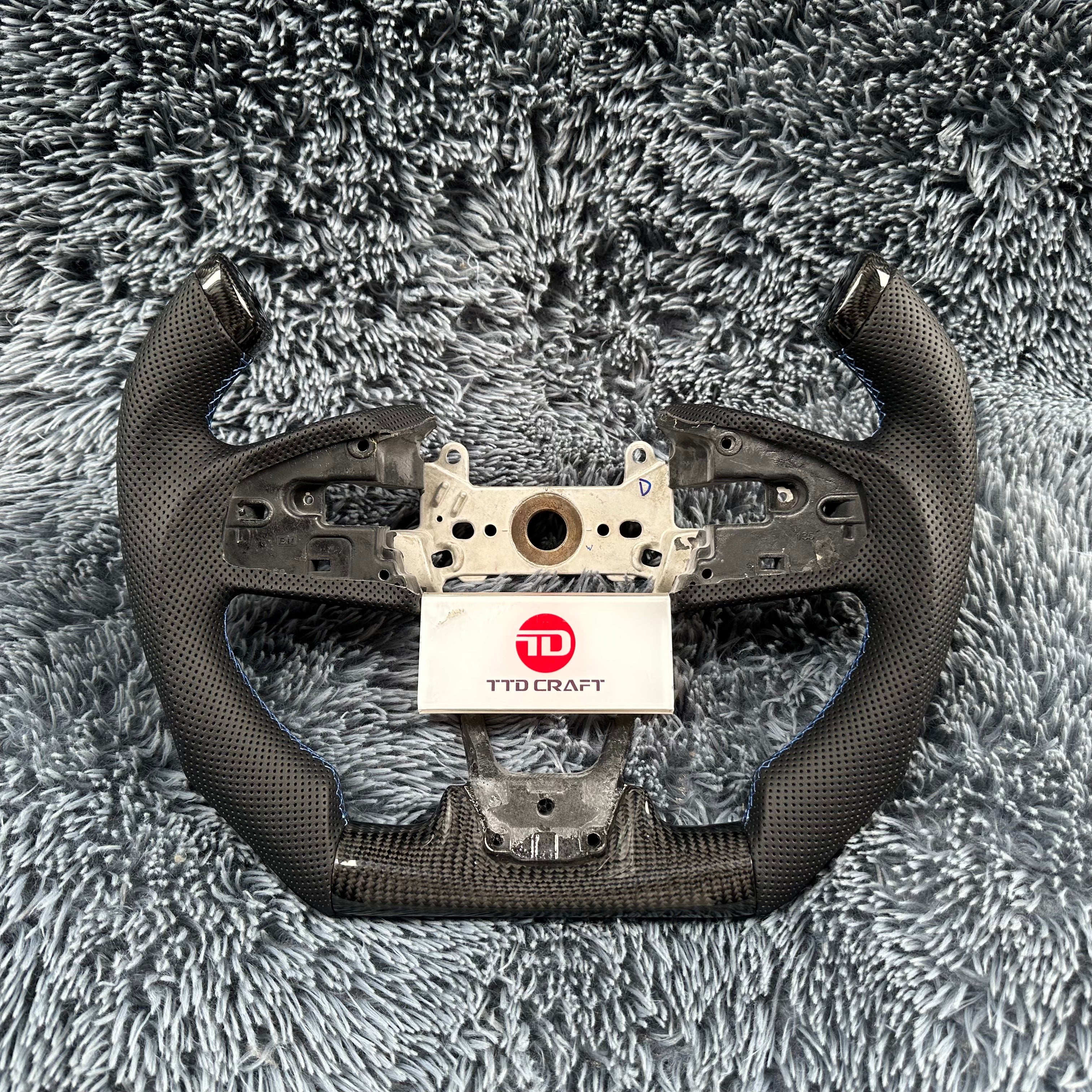 For Honda 10th gen Civic 2016-2021  Carbon Fiber Steering Wheel