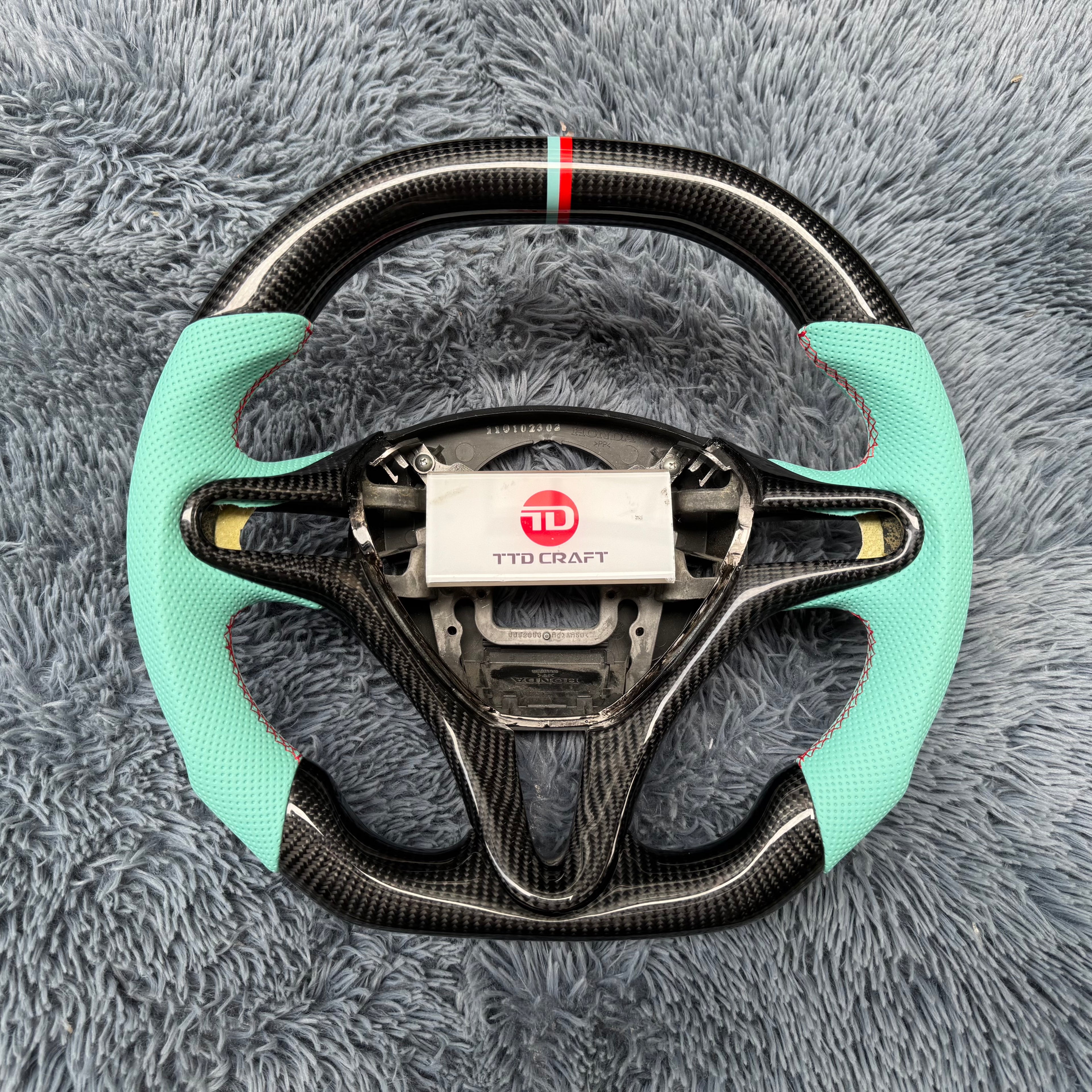 For Honda 8th gen Civic 2006-2011 Carbon Fiber Steering Wheel