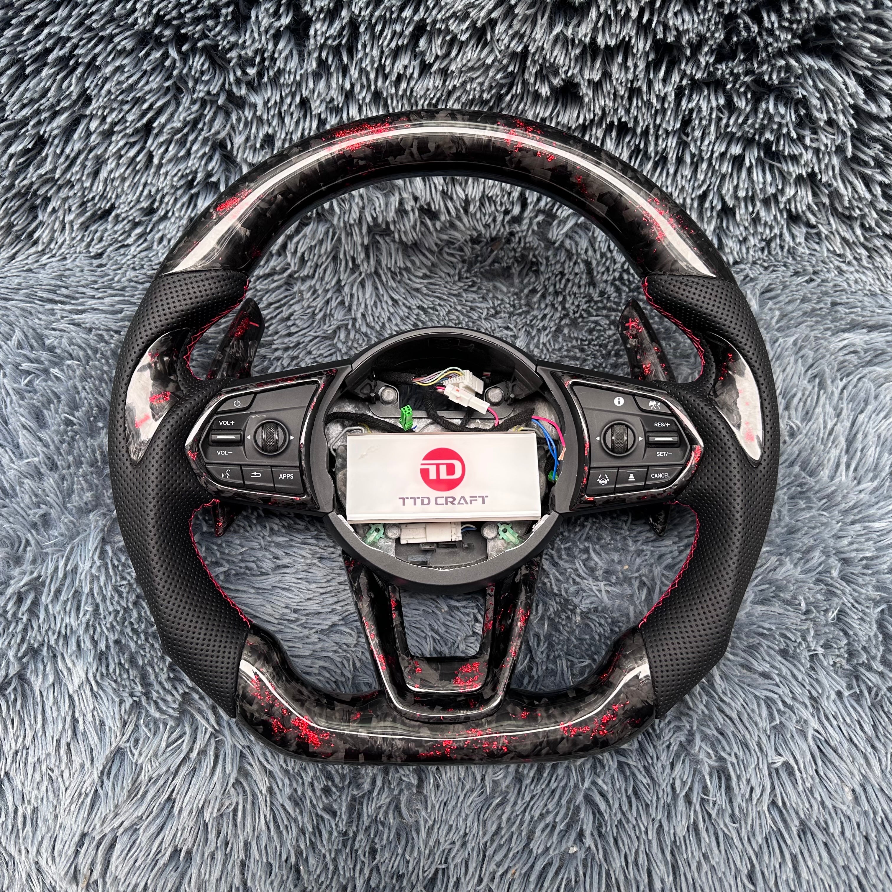 For Acura 2021-2026 TLX/ MDX Forged Carbon Fiber Steering Wheel