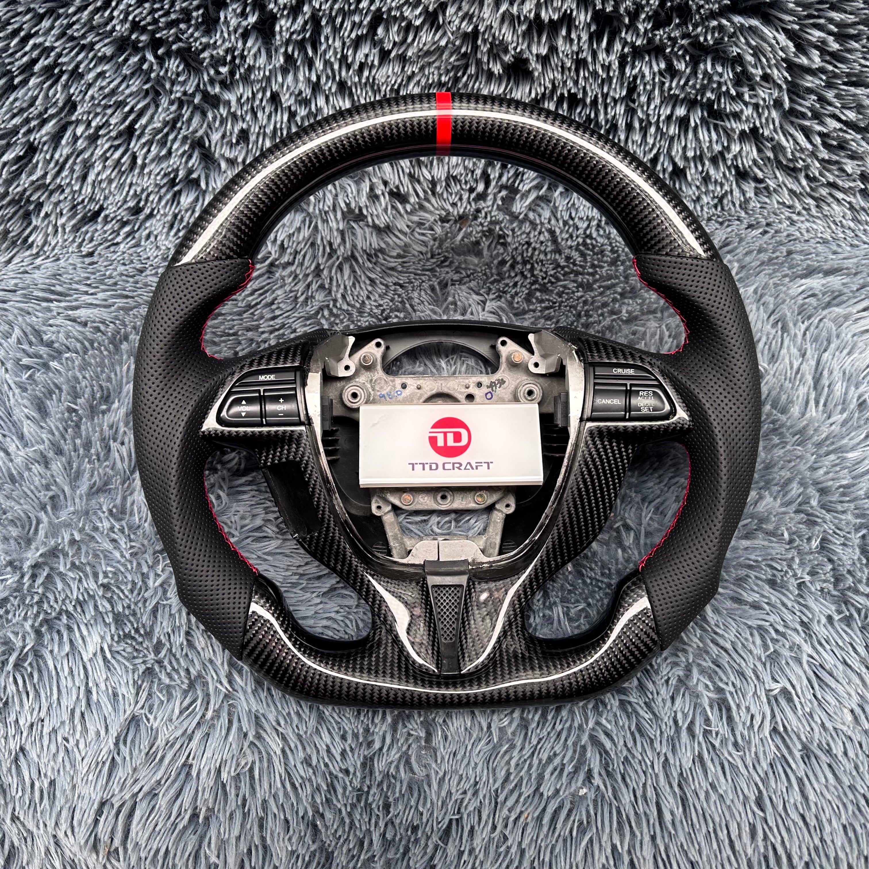 For Honda 8th gen Accord Coupe 2008-2012 Carbon Fiber Steering Wheel