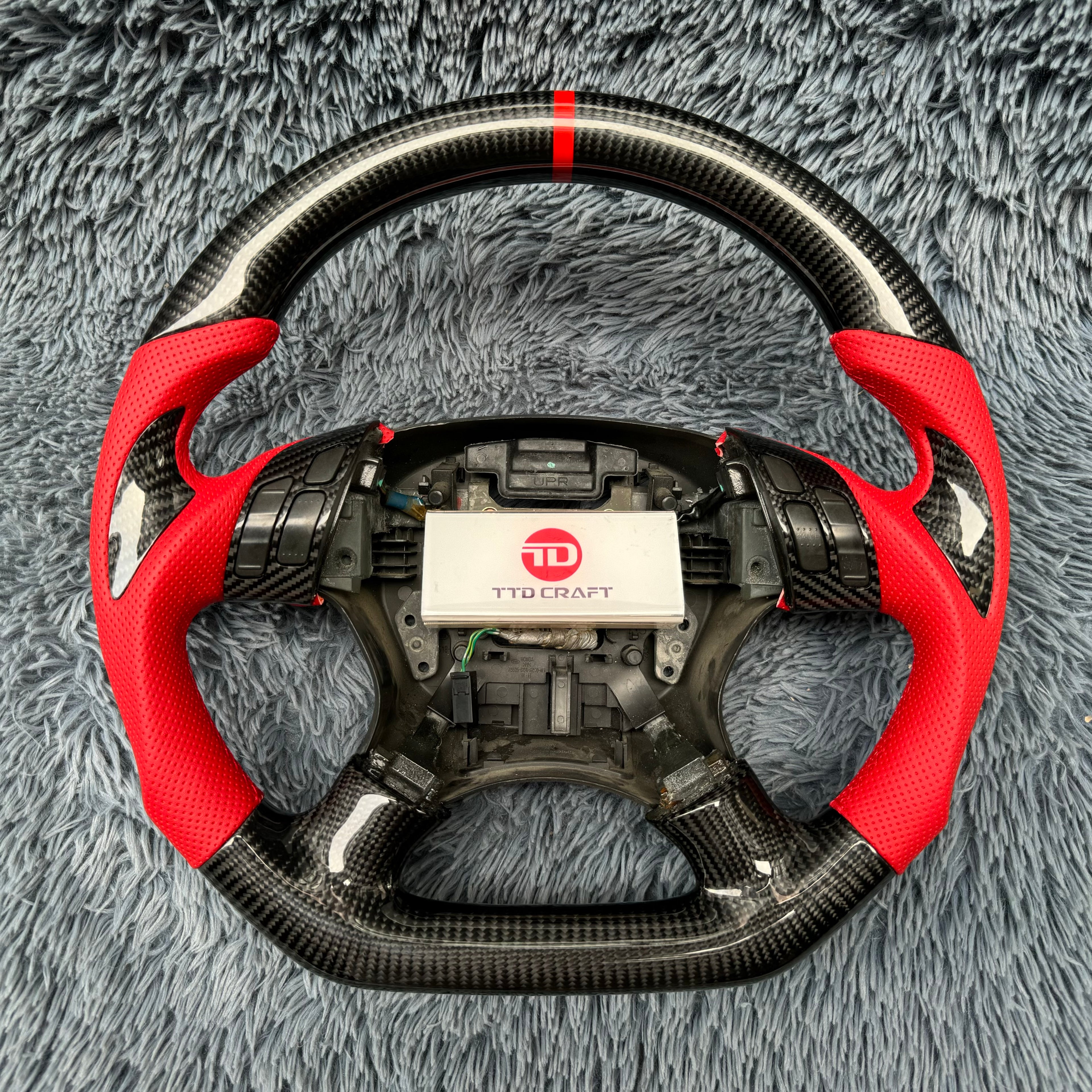 For Honda 7th gen Accord 2003-2007 Carbon Fiber Steering Wheel