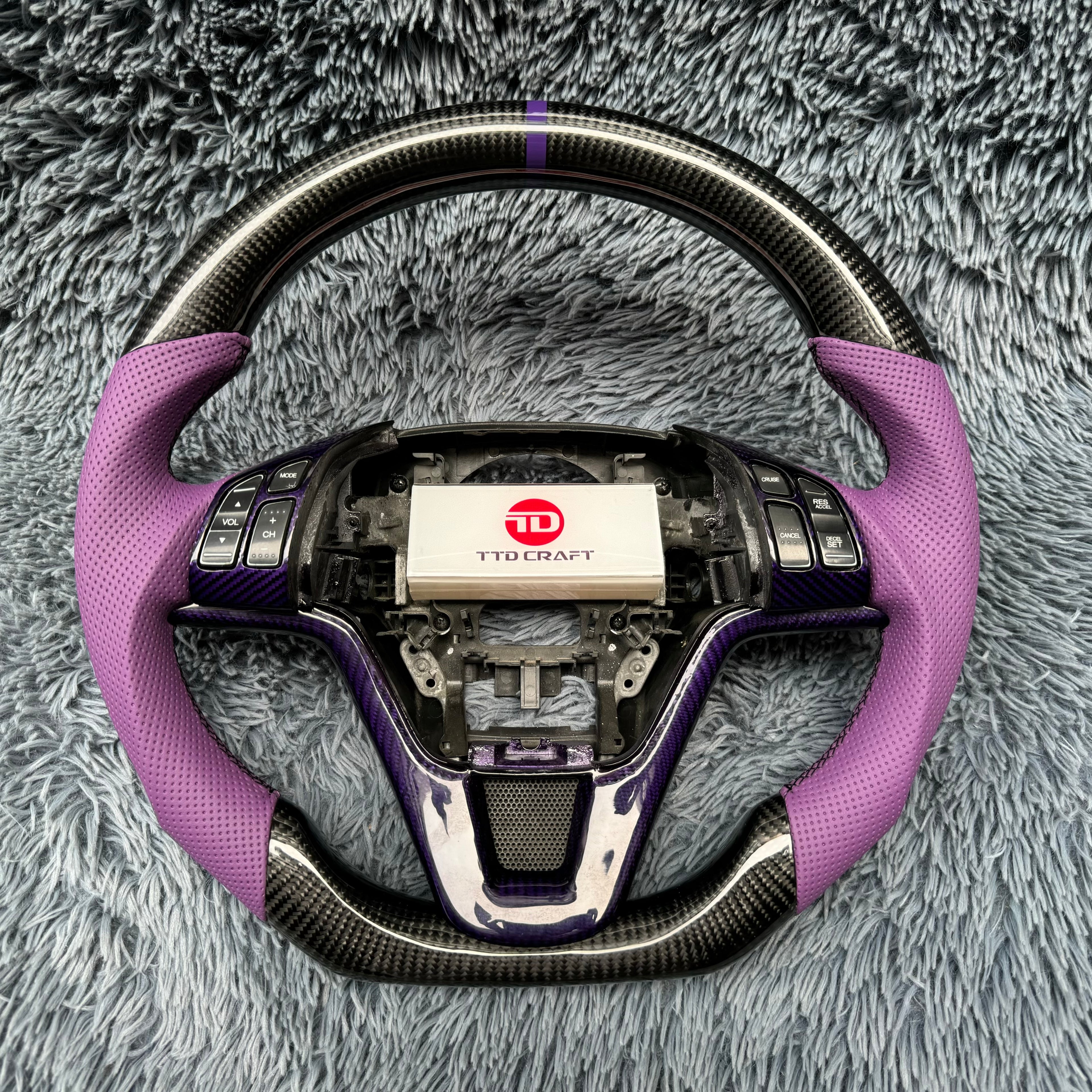 For Honda 3th gen CRV 2007-2011 Carbon Fiber Steering Wheel