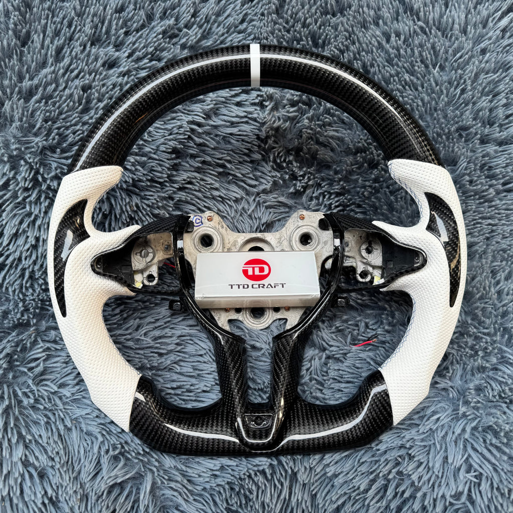 For Elantra N/I20N/I30N 2020-2026 Carbon Fiber Steering Wheel