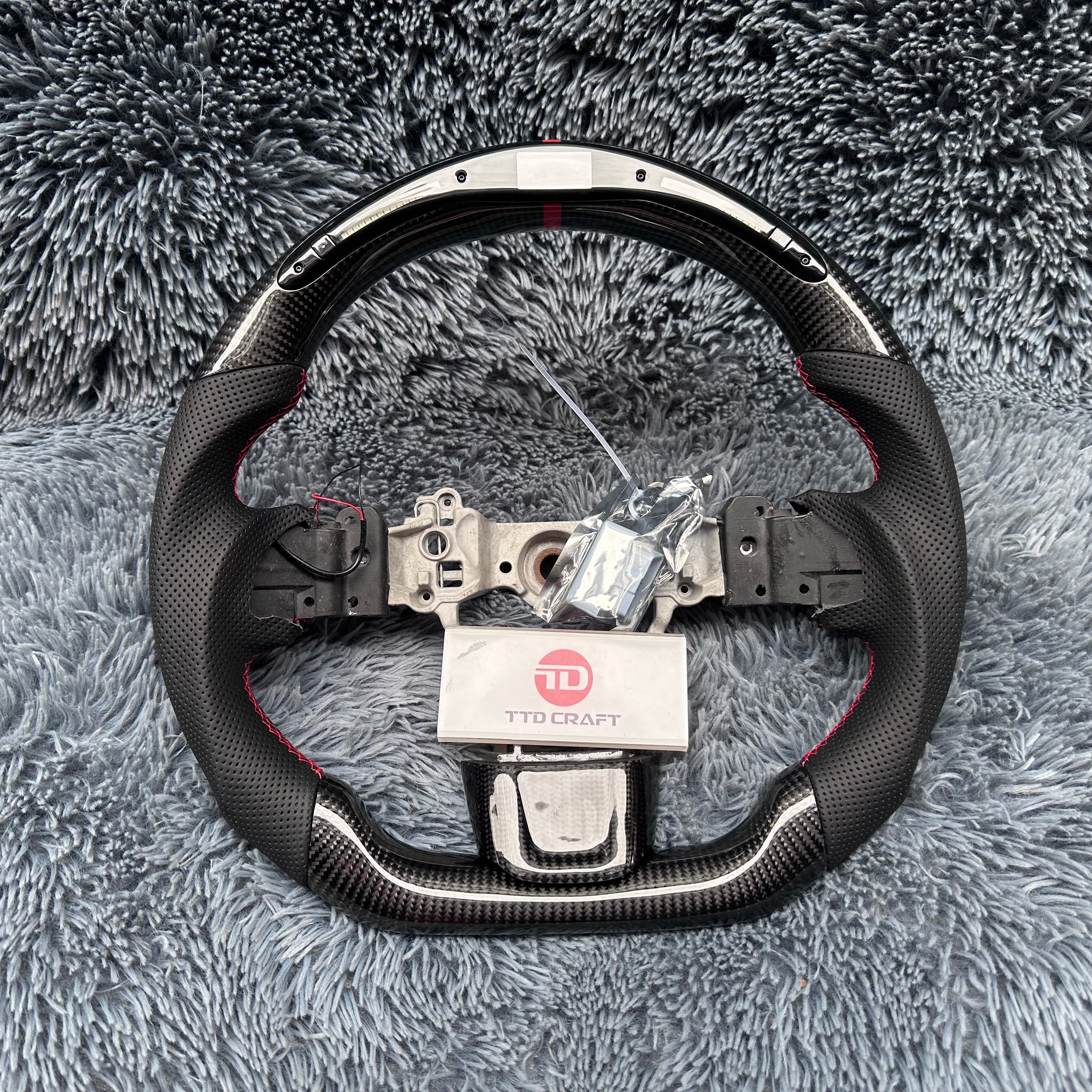 For Subaru 2015-2021 WRX / STI  LED Carbon Fiber Steering wheel