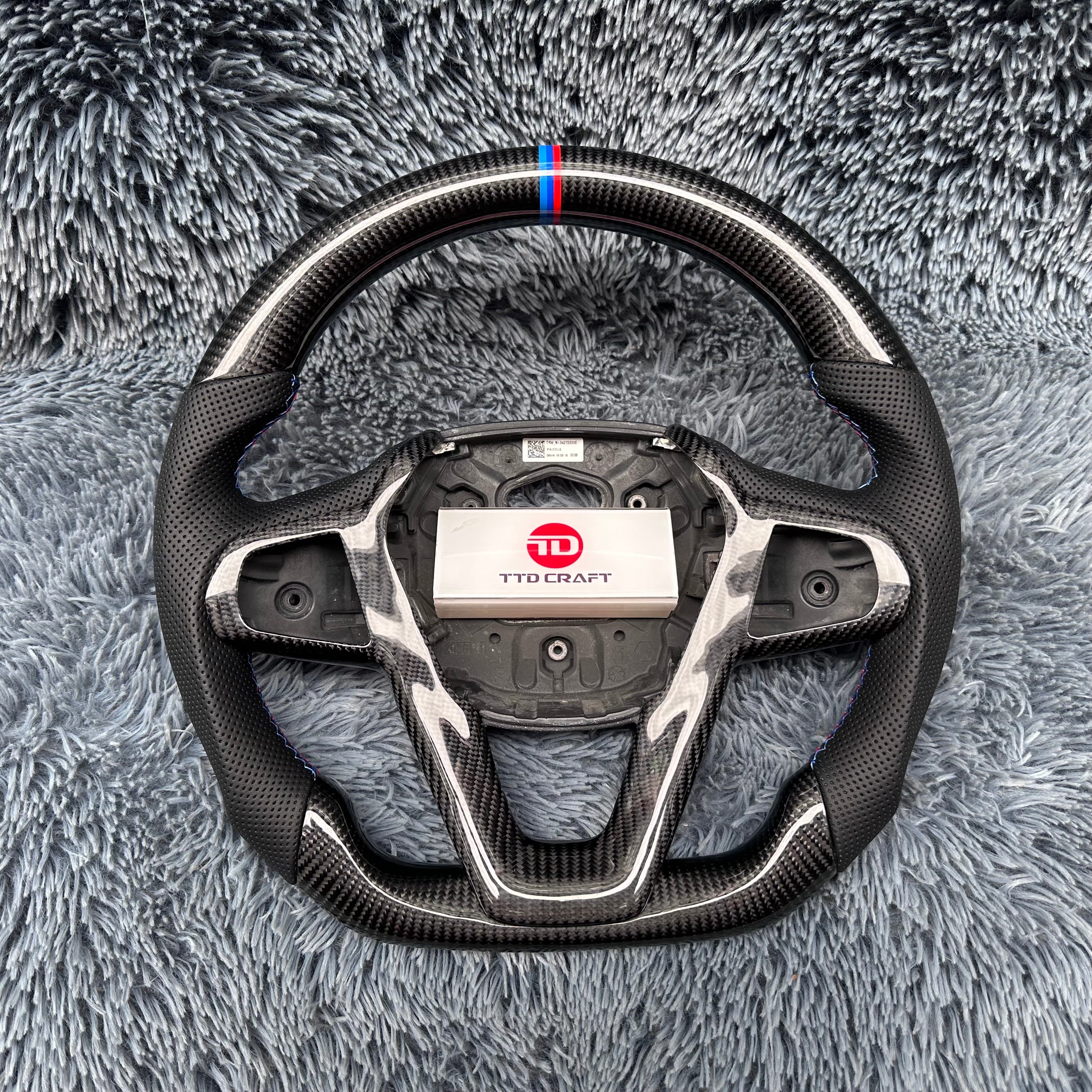 For BMW G20 G30 G31 G01 G02 G11 G12 F30 I4 Carbon Fiber Steering Wheel