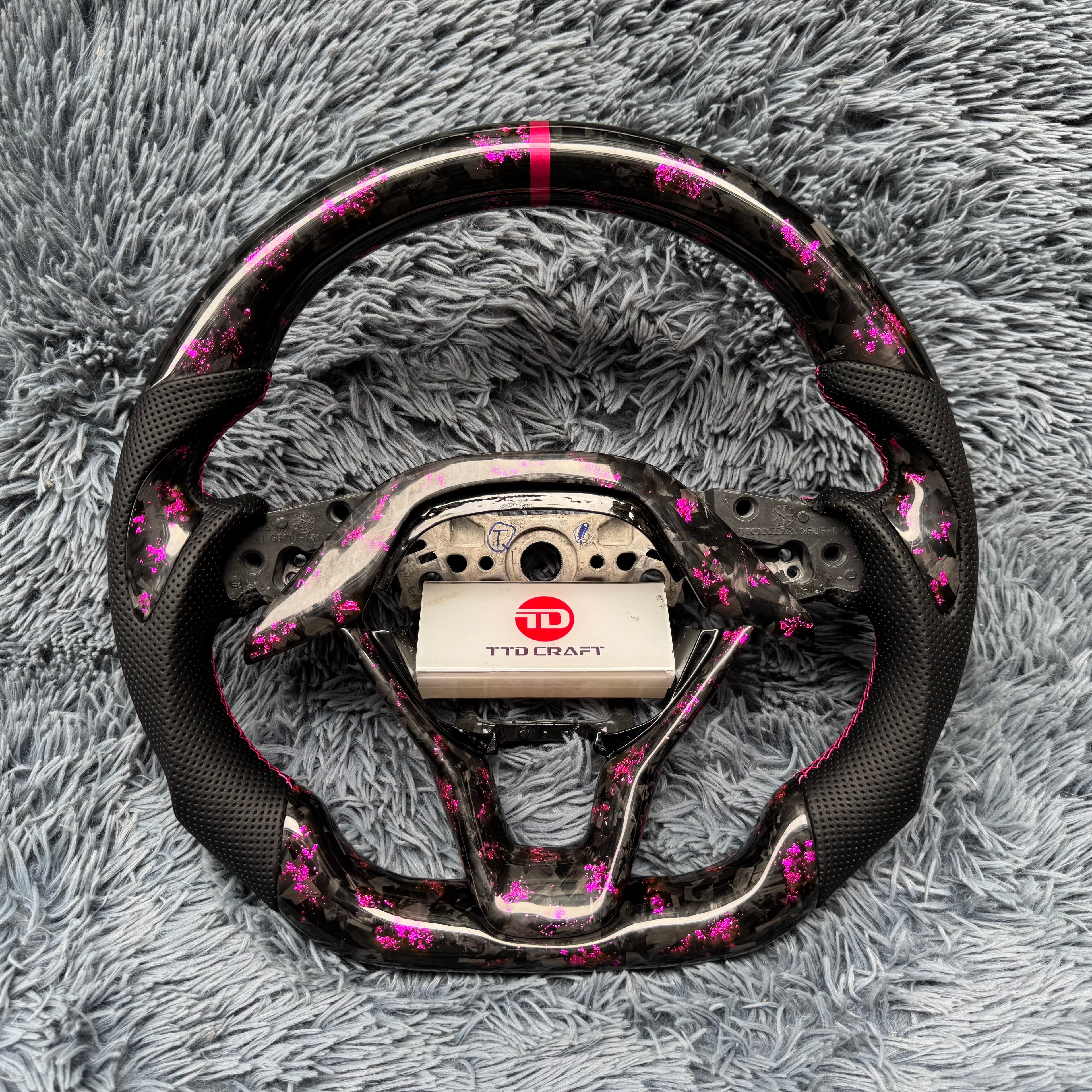 For Honda 10th gen Accord 2018-2022 Forged Carbon Fiber Steering Wheel