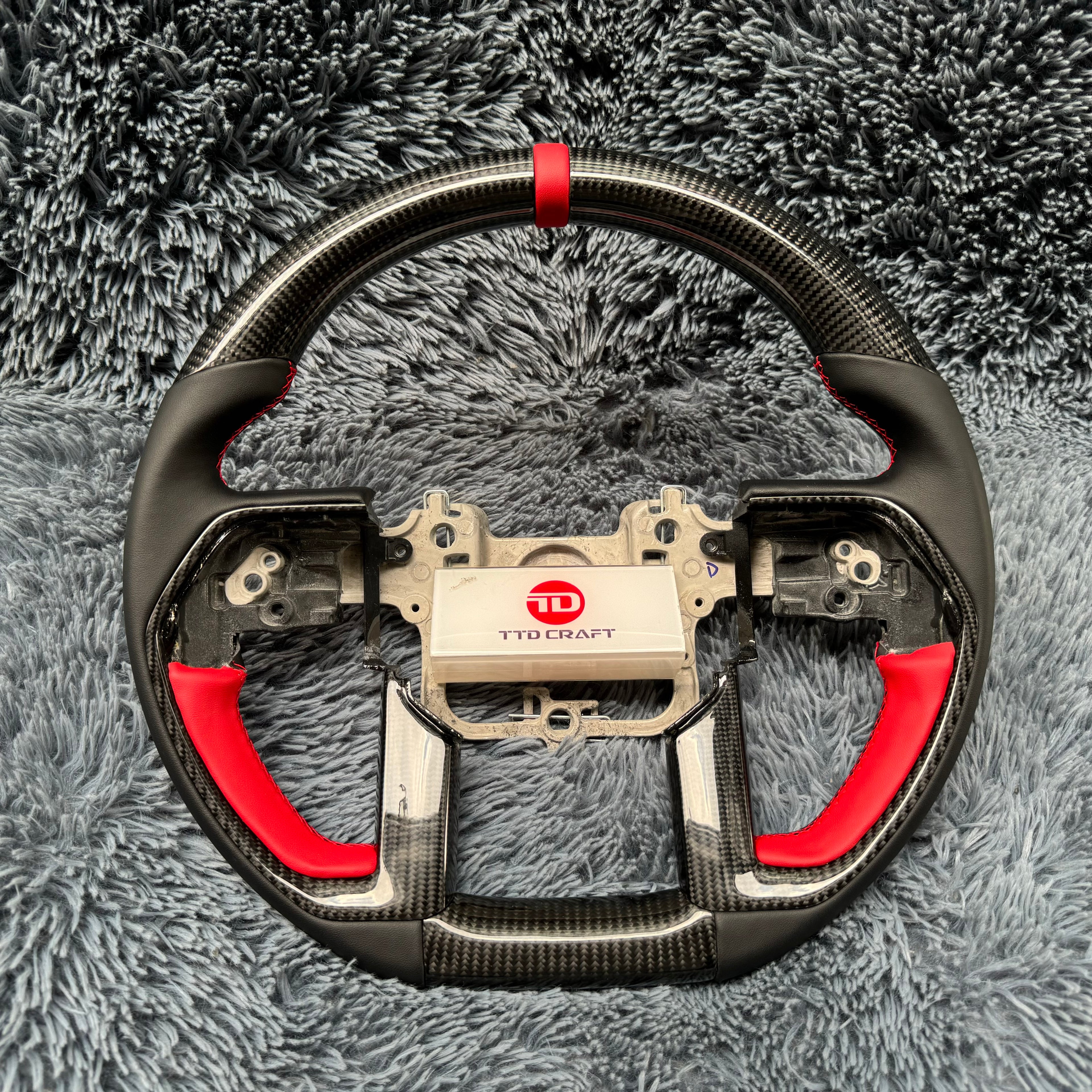 For Toyota Custom 2022-2026 Tundra/Tacoma/Sequoia Carbon Fiber Steering Wheel