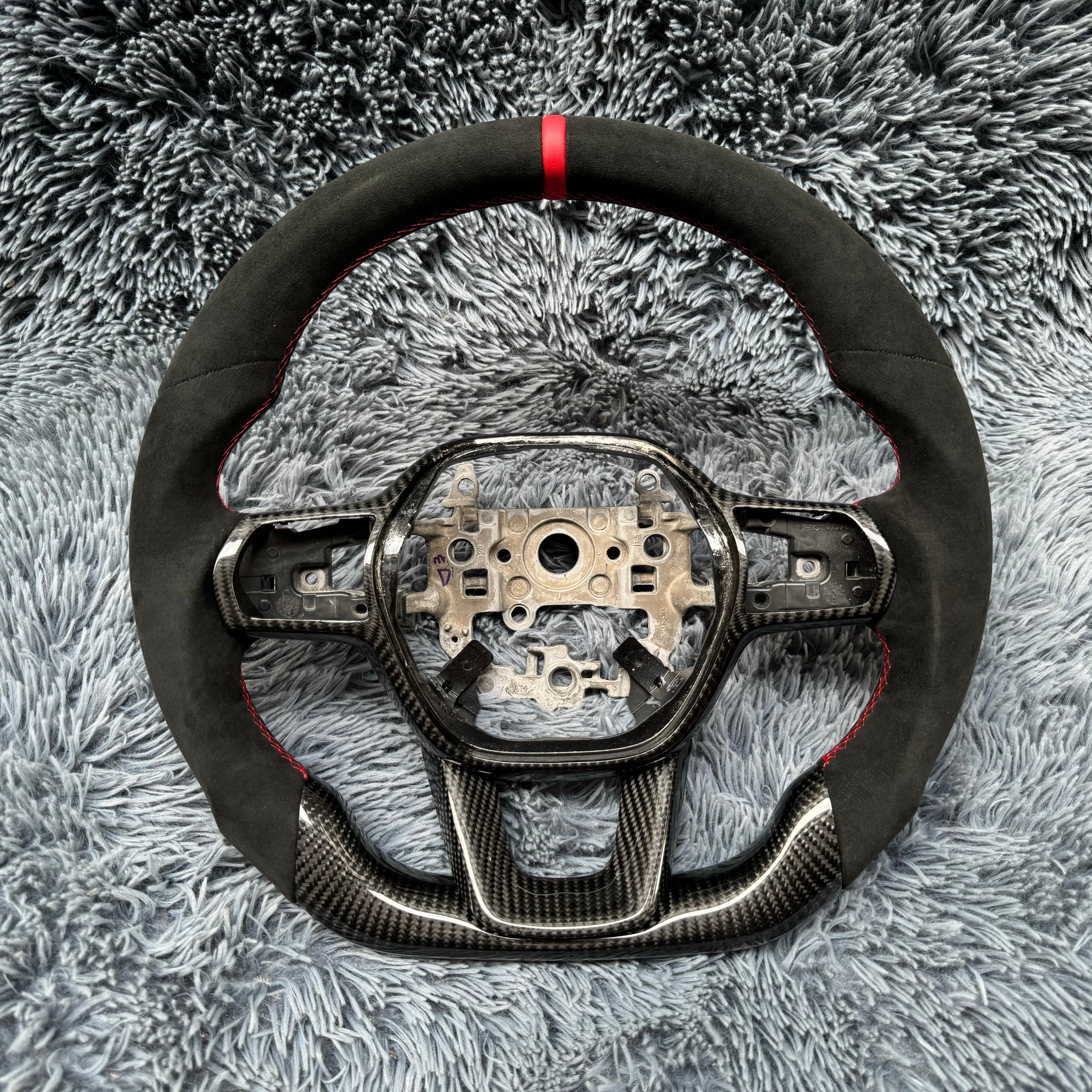 For Honda 11th gen Civic 2022-2026 Carbon Fiber Steering Wheel