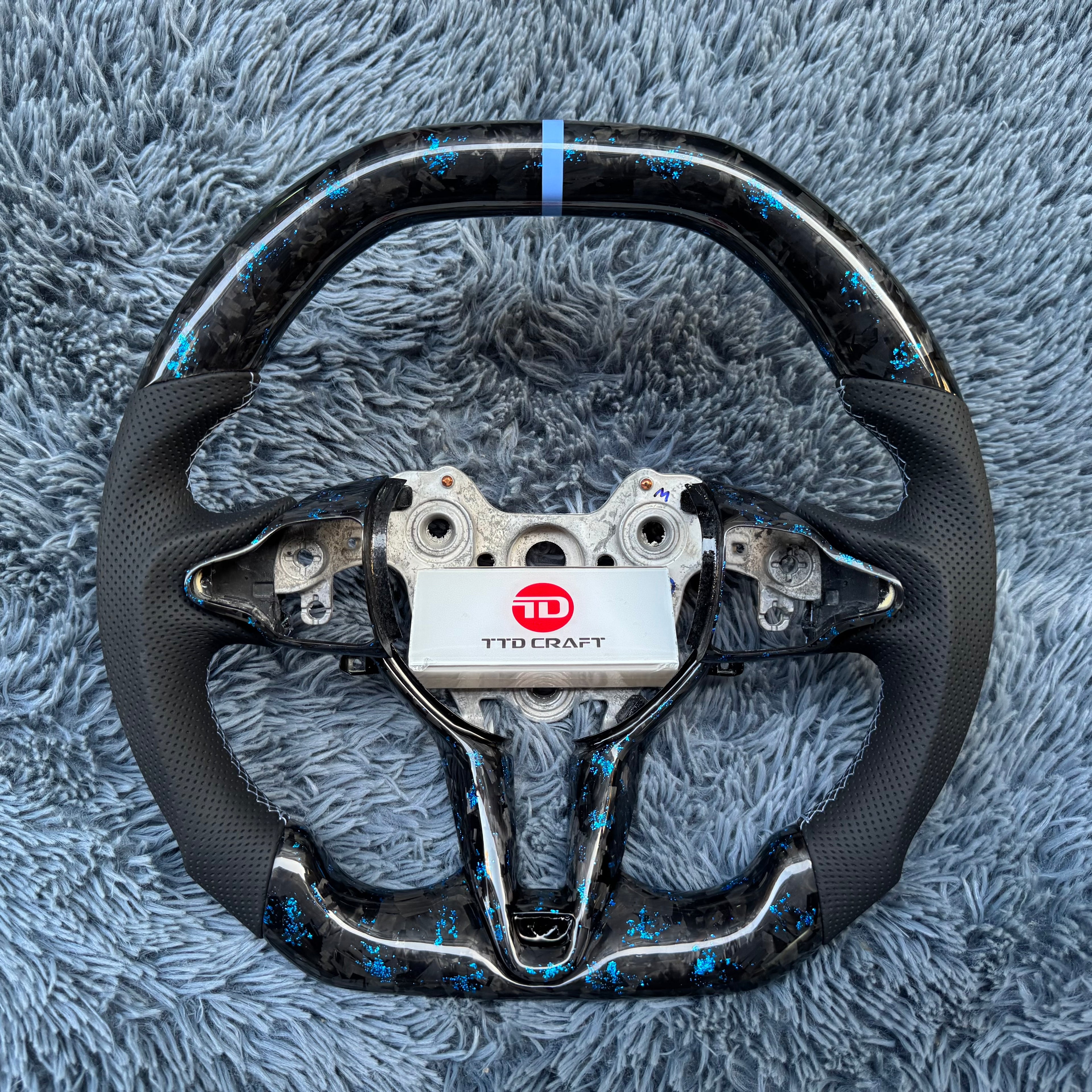 For Elantra N/I20N/I30N 2020-2026 Forged Carbon Fiber Steering Wheel