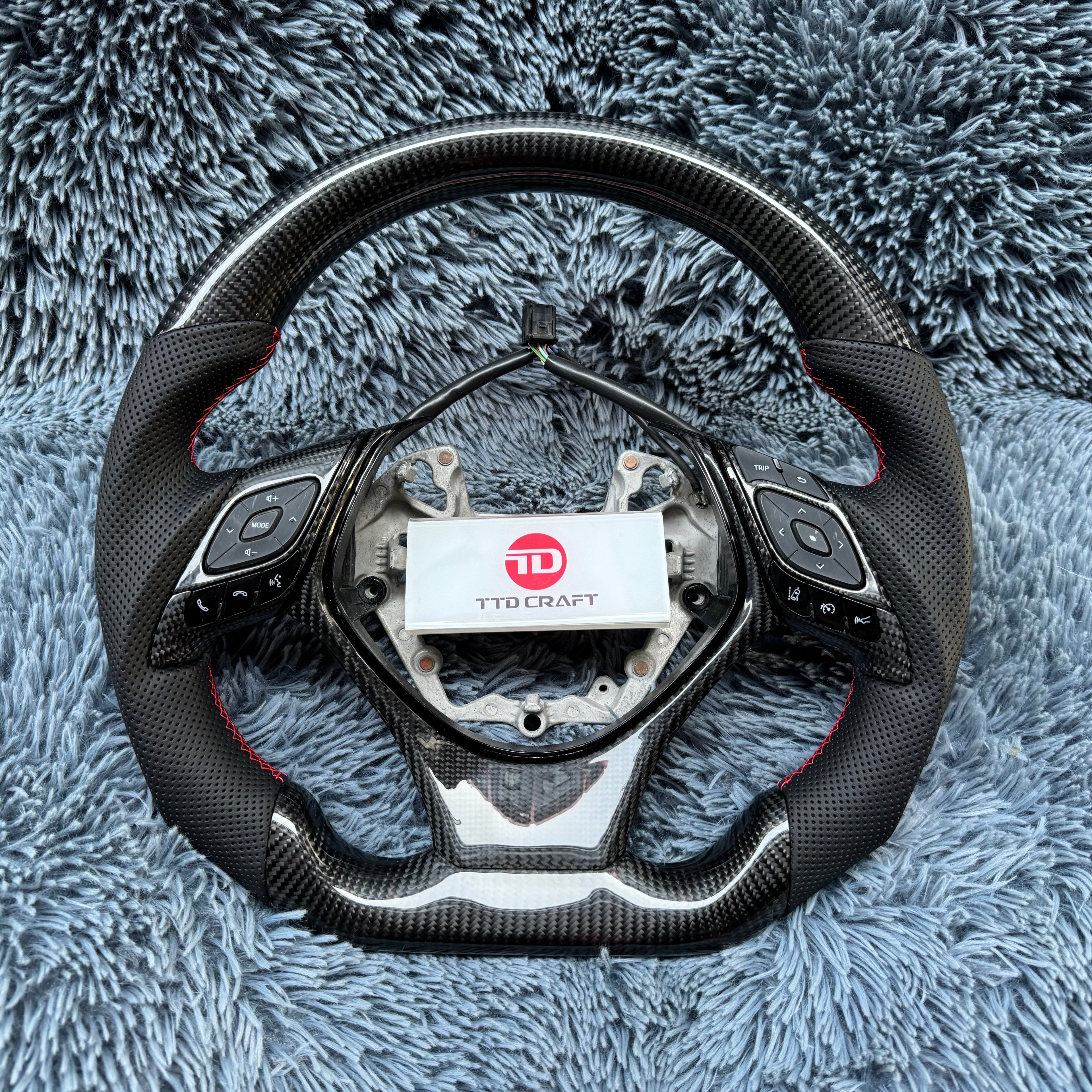 For Toyota 2018-2023 CHR Carbon Fiber Steering Wheel