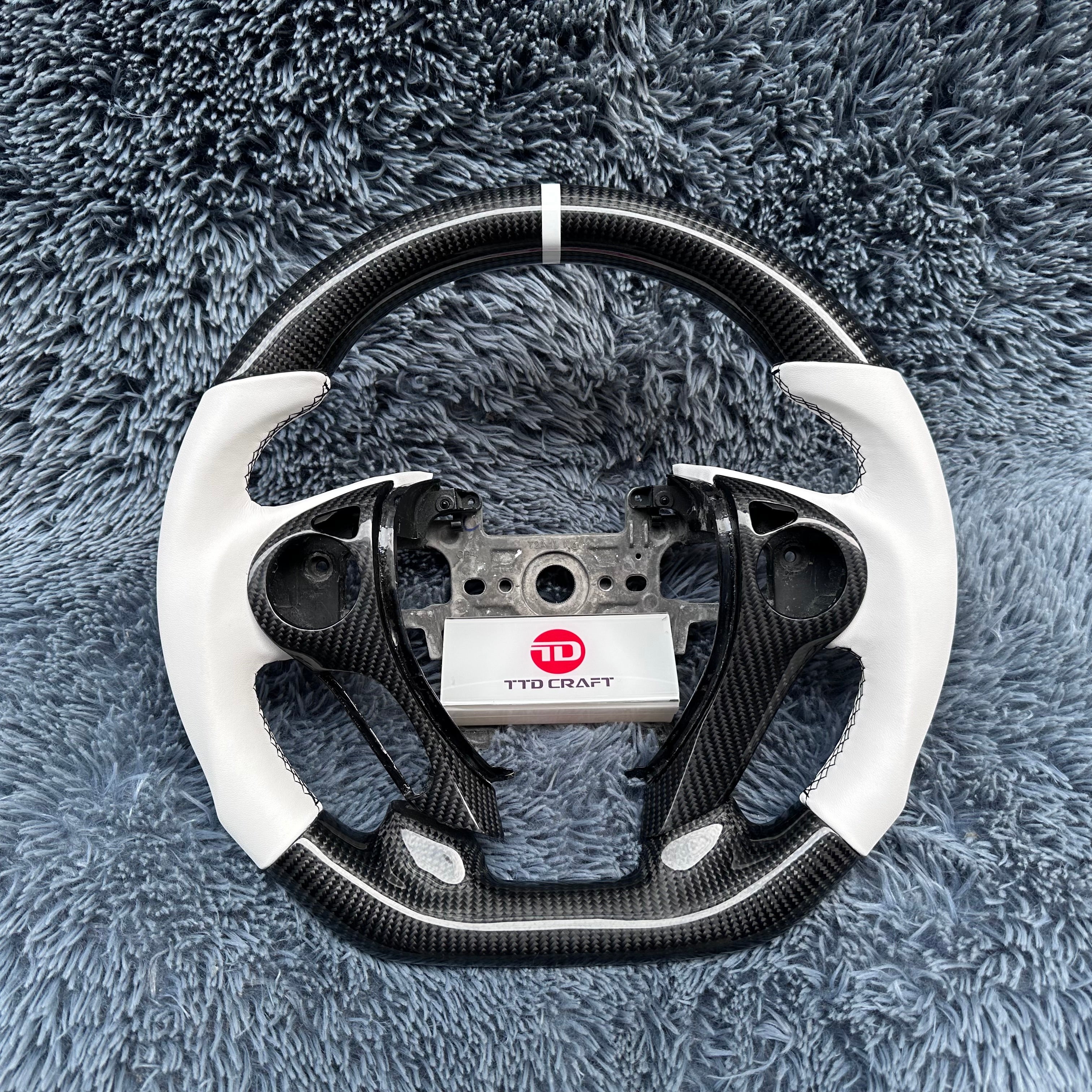 For Honda 9th gen Accord 2013-2017 Real Carbon Fiber Steering Wheel