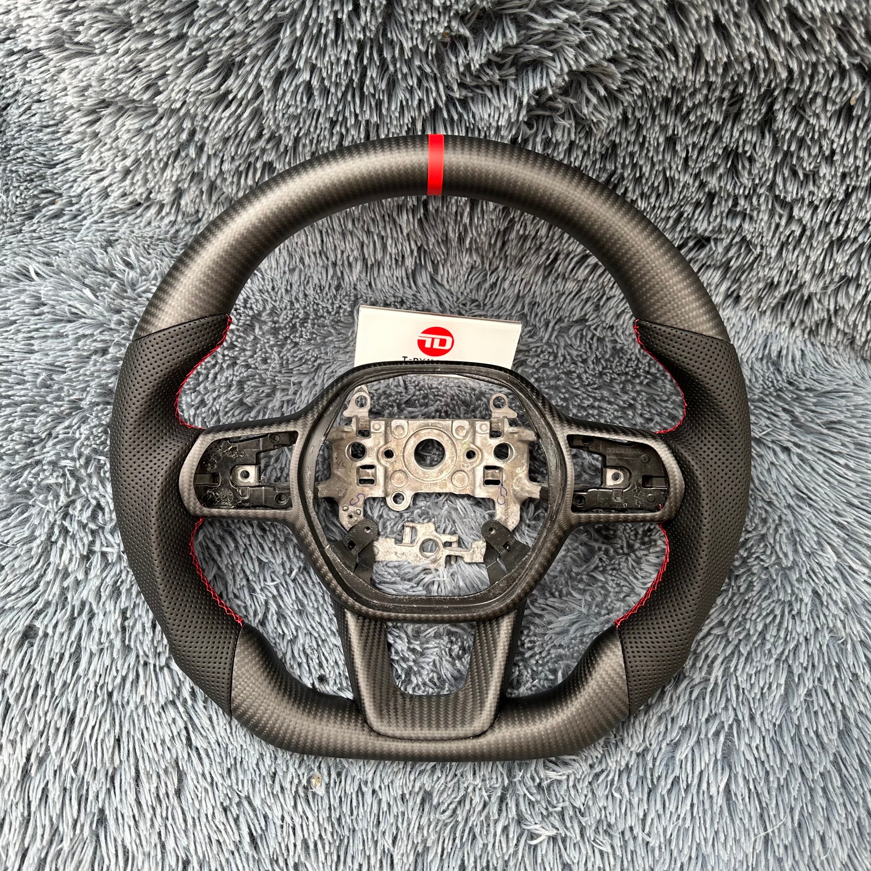 For Honda 11th gen Civic 2022-2026 Carbon Fiber Steering Wheel