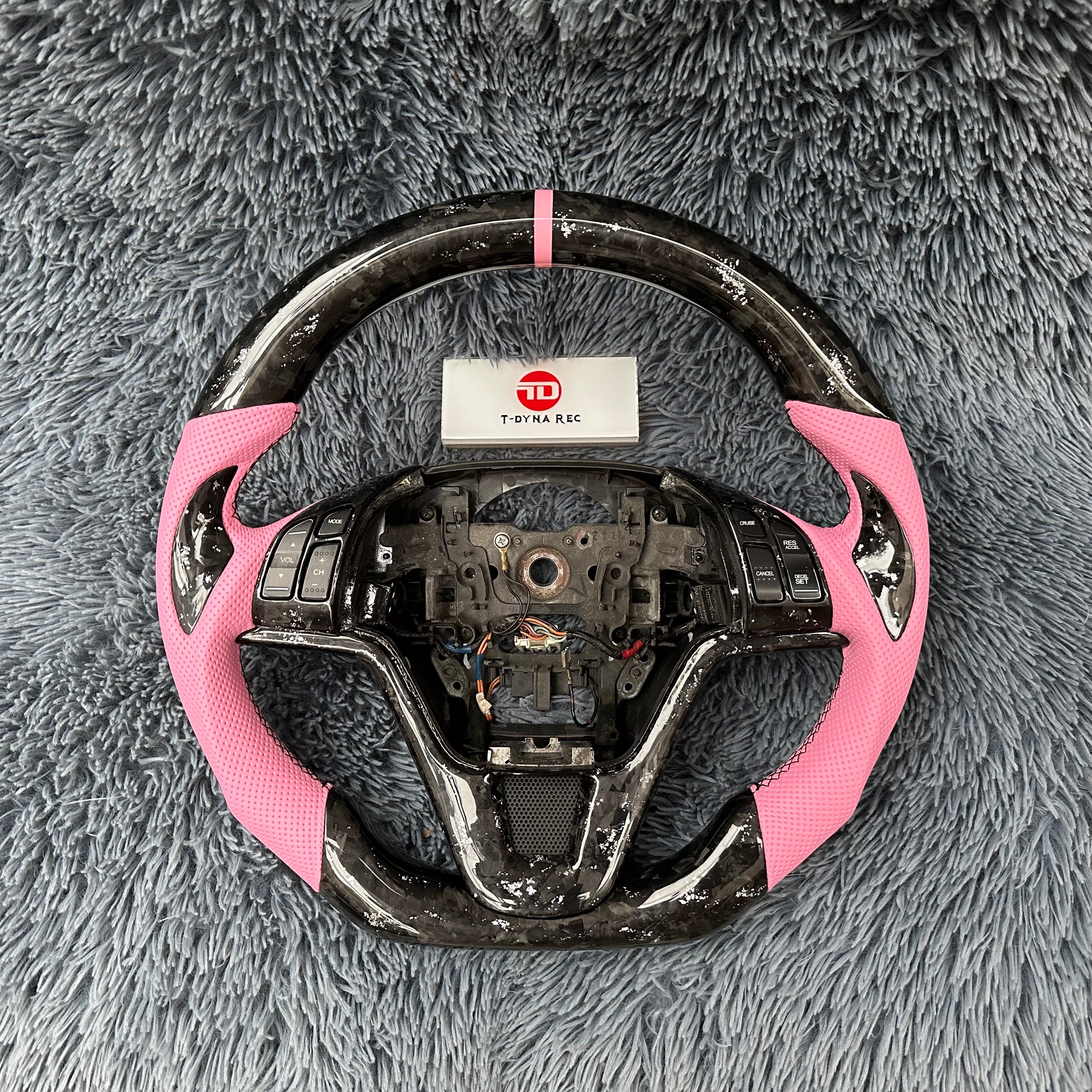 For Honda 3th gen CRV 2007-2011 Forged Carbon Fiber Steering Wheel