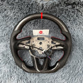 For Cadillac 2020-2026 CT4 CT4-V Blackwing Black Carbon Fiber Steering Wheel
