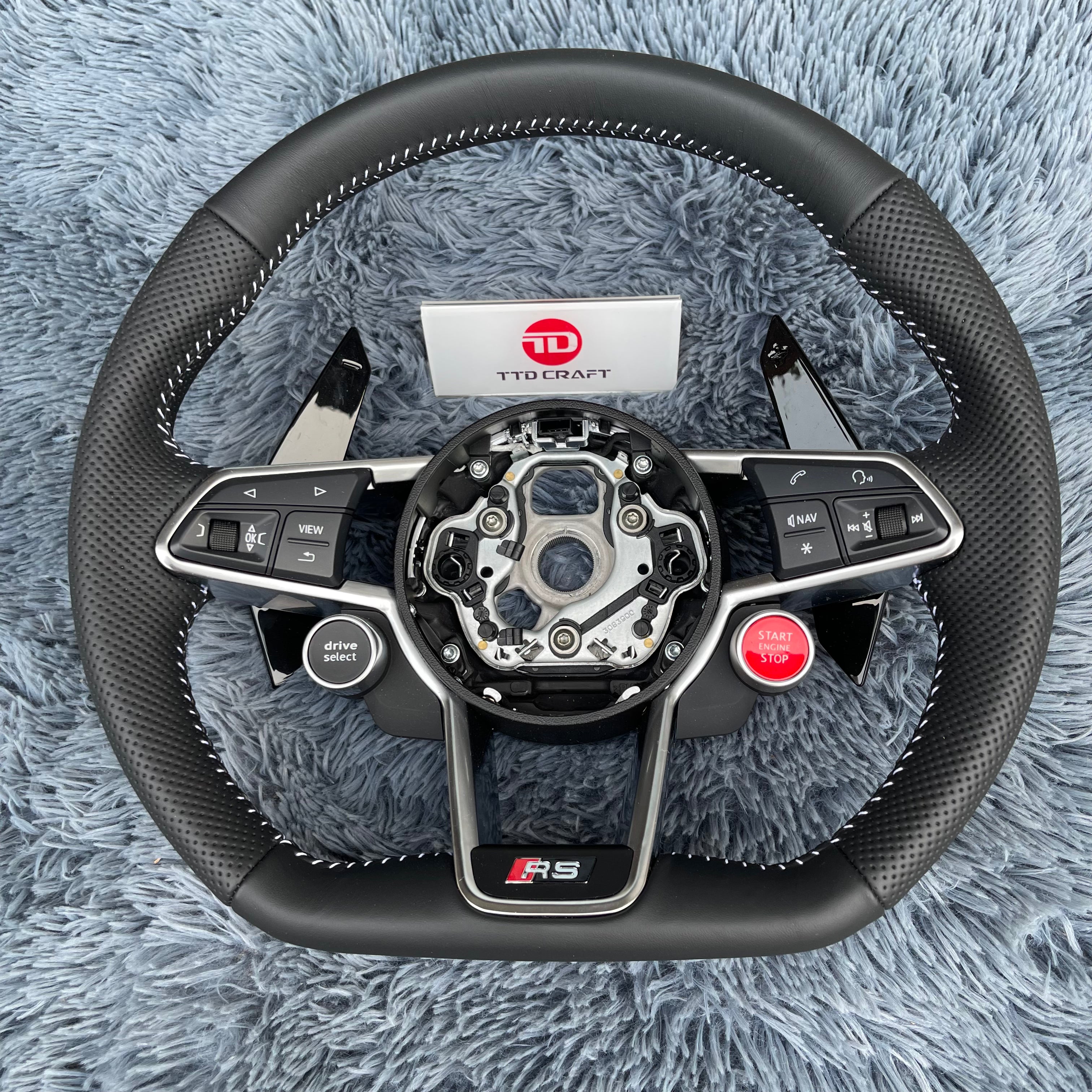 For Audi 2016+ R8/TTRS Leather Steering Wheel