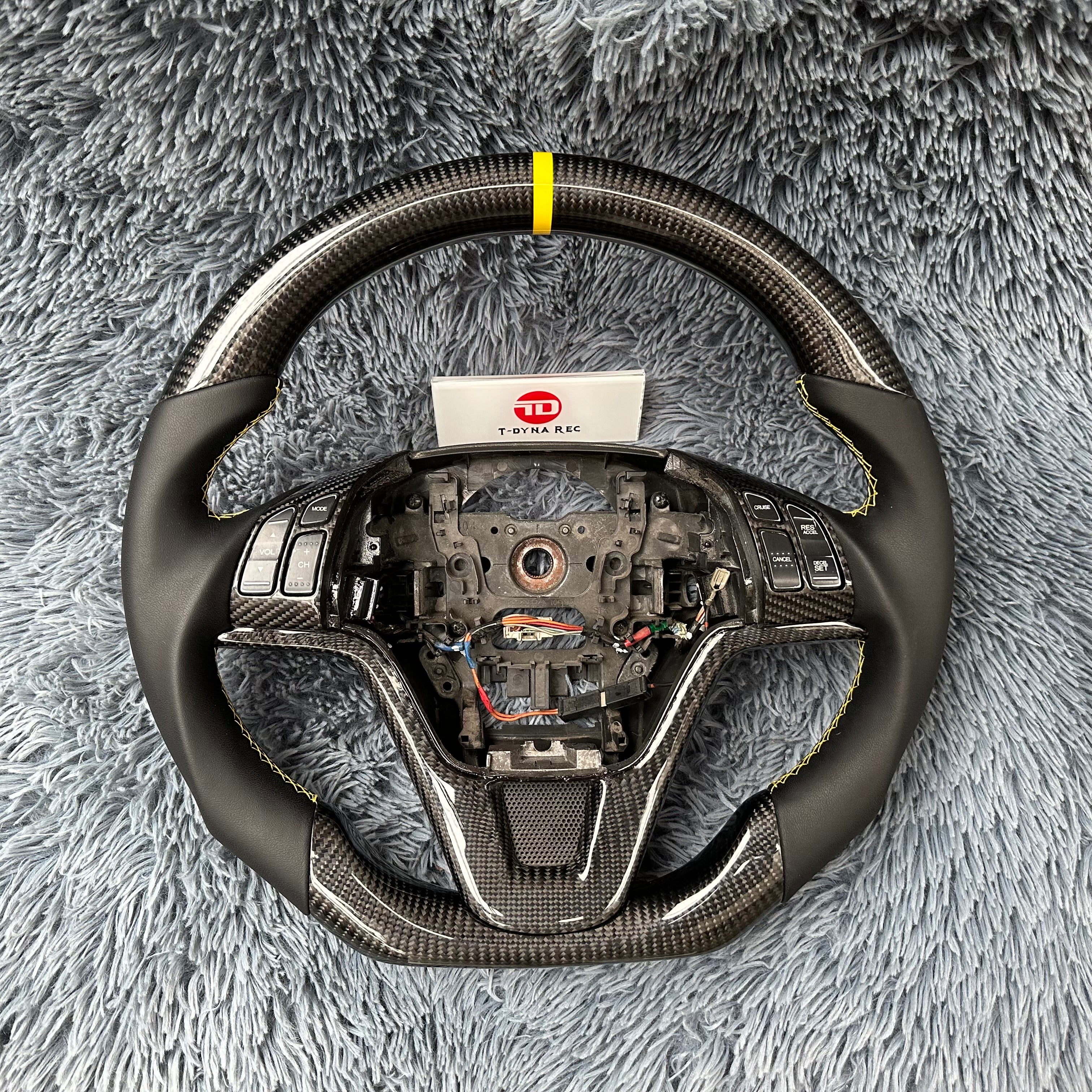 For Honda 3th gen CRV 2007-2011 Carbon Fiber Steering Wheel