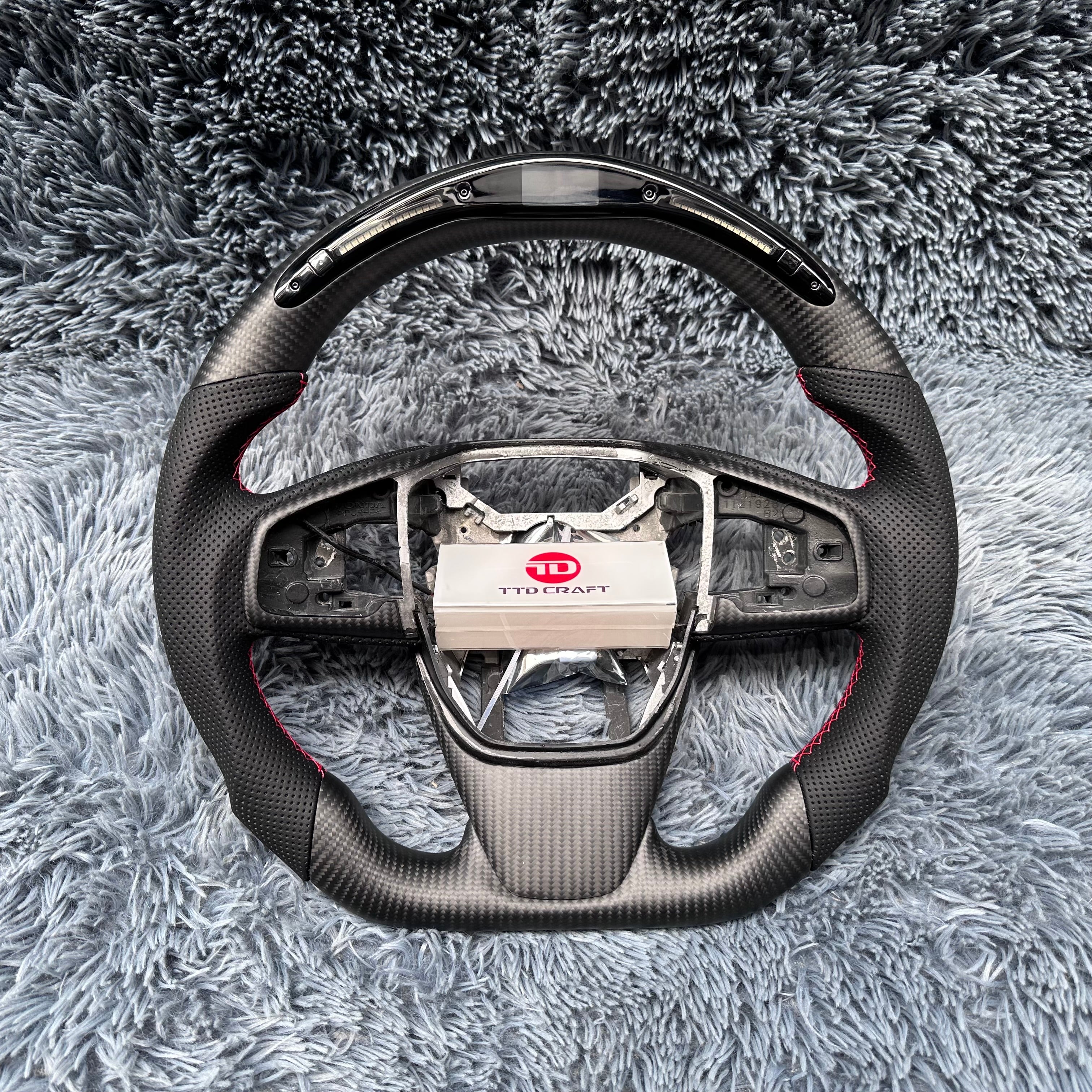 For Honda 5th gen CRV 2017-2018 LED Carbon Fiber Steering Wheel
