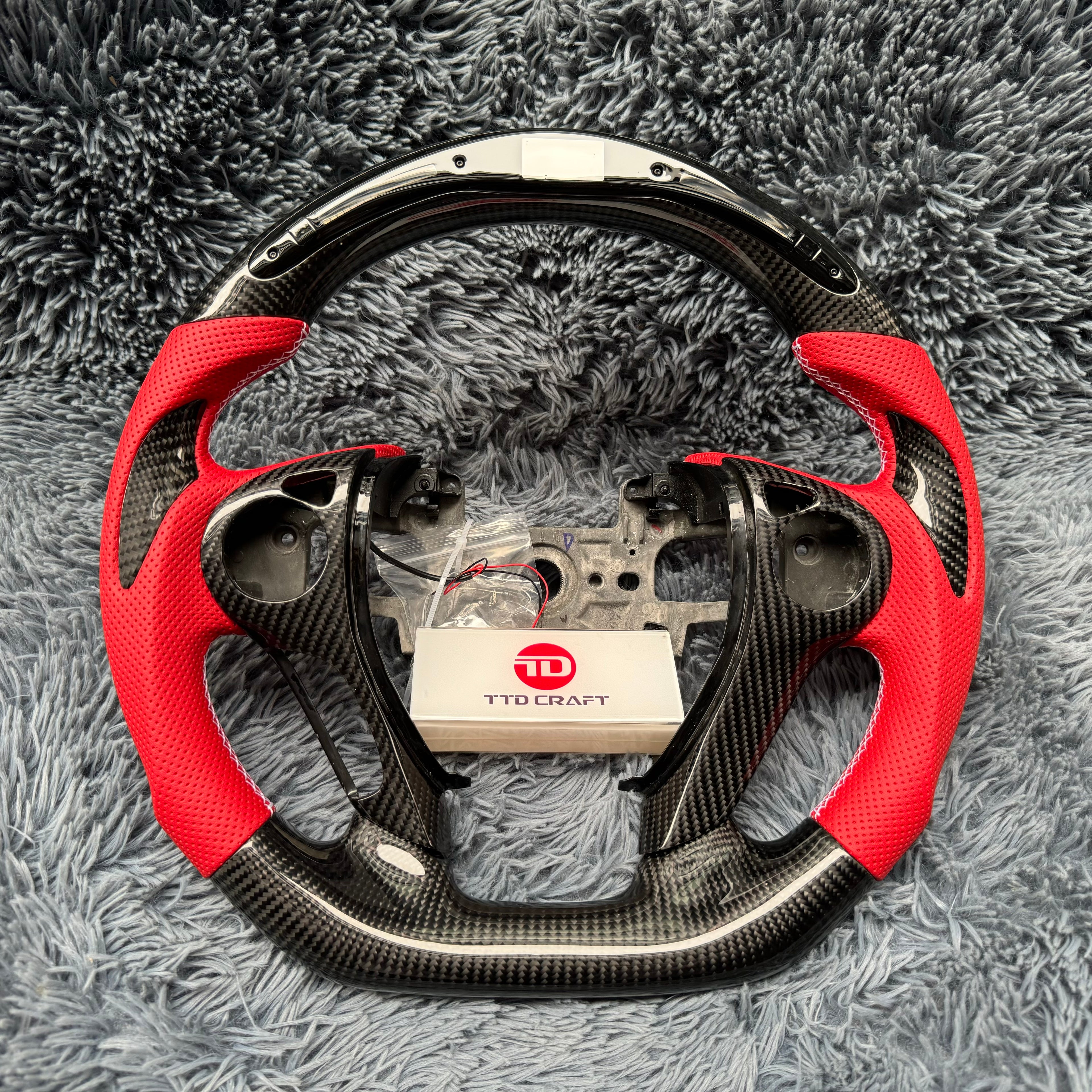 For Honda 9th gen Accord 2013-2017 LED Carbon Fiber Steering Wheel