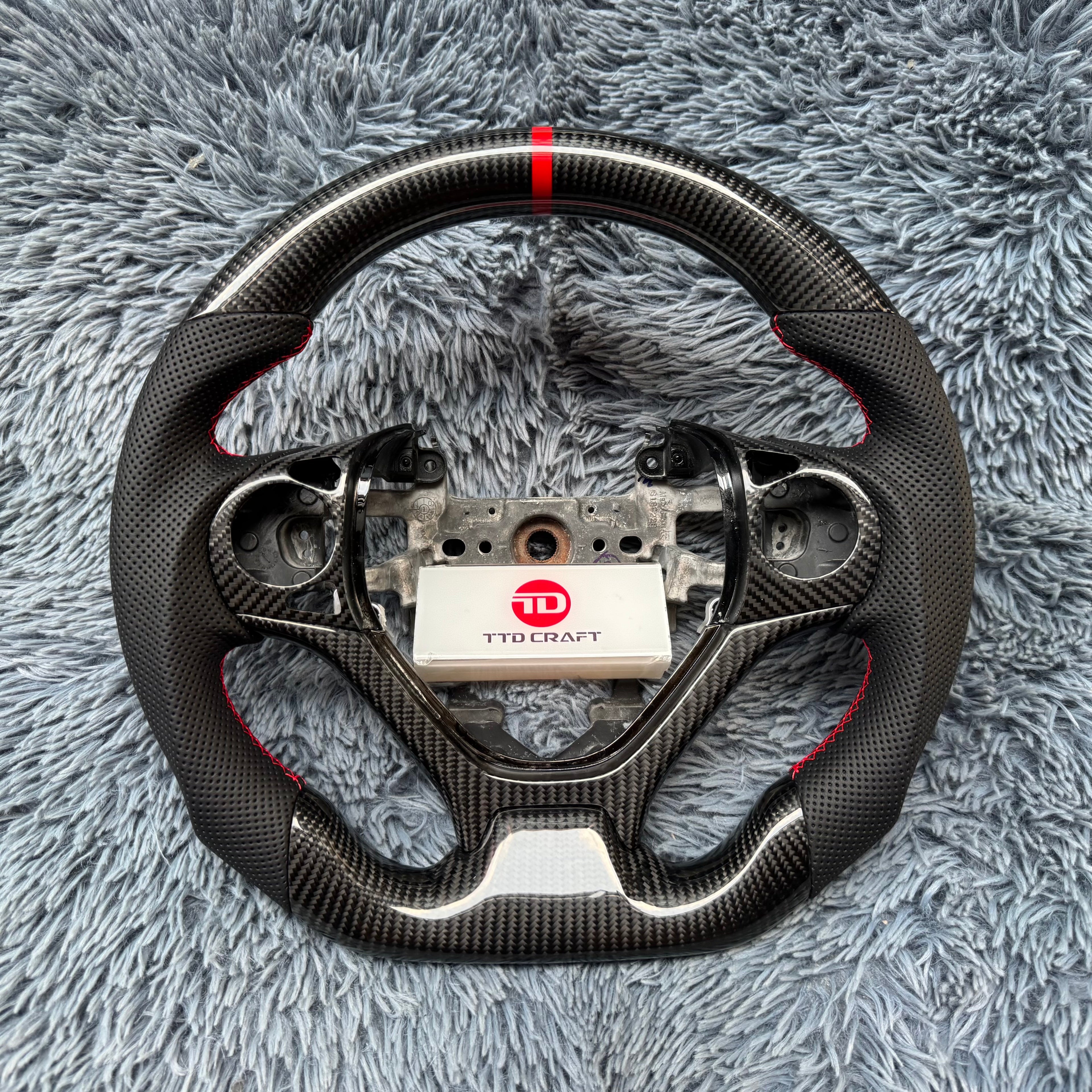 For Honda 9th gen Civic 2012-2015 Carbon Fiber Steering Wheel