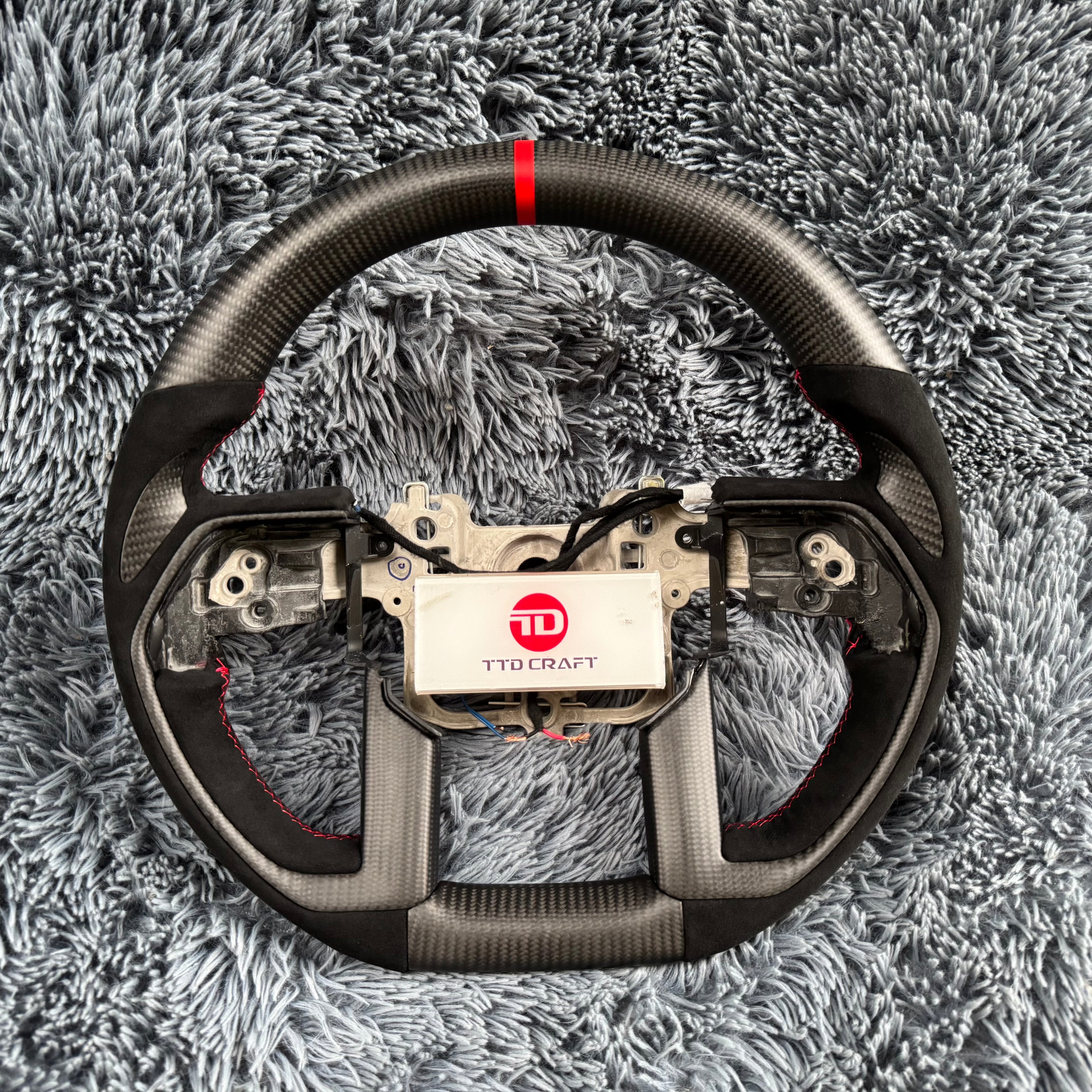 For Toyota Custom 2022-2026 Tundra/Tacoma/Sequoia Carbon Fiber Steering Wheel