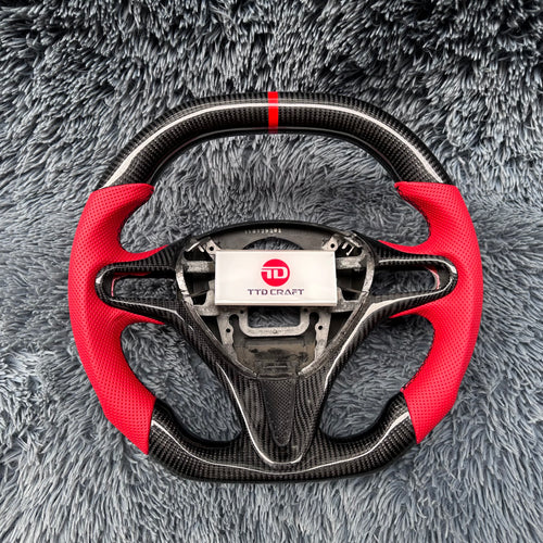 Custom Carbon Fiber Steering Wheel For Honda 8th gen Civic 2006-2011