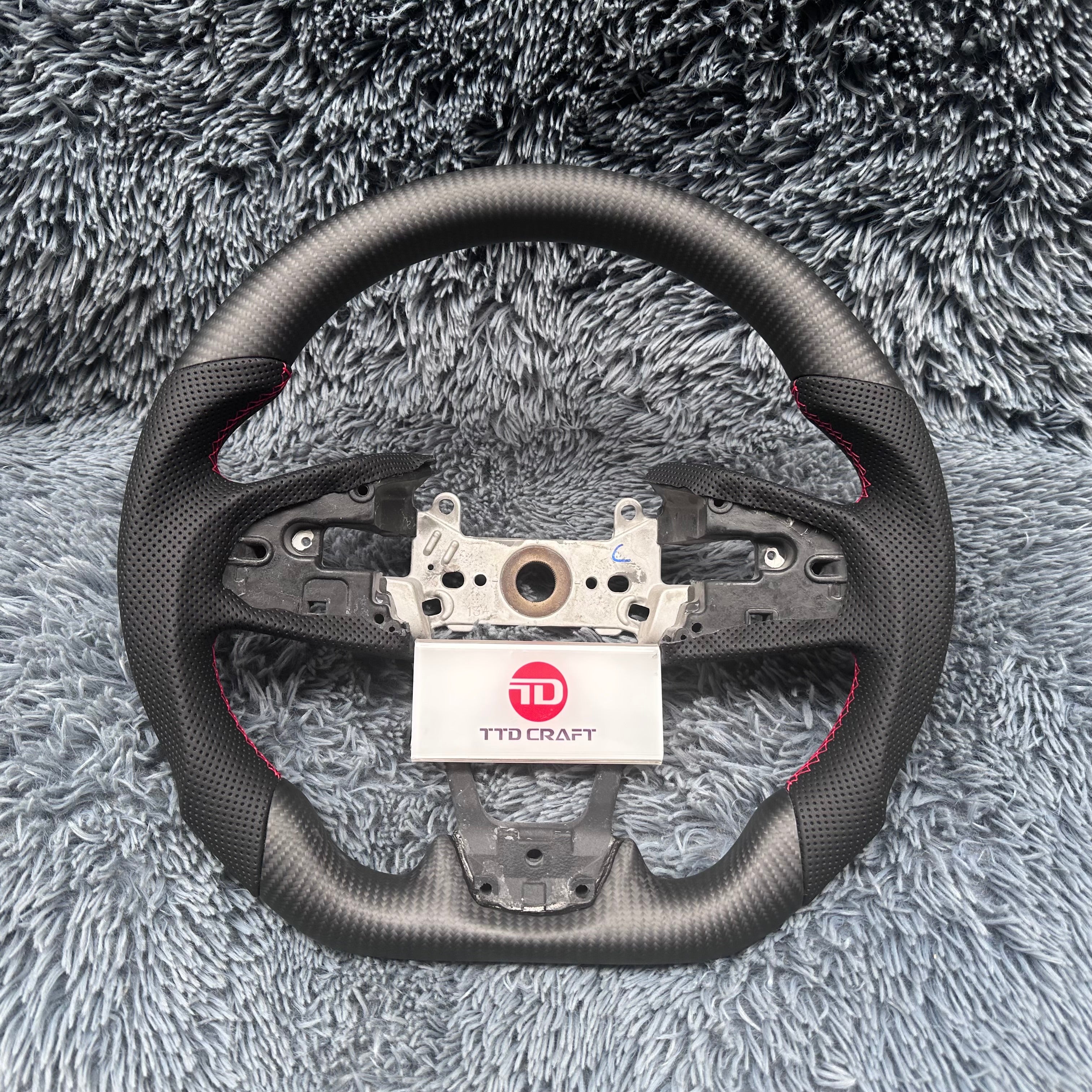 For Honda 10th gen Civic 2016-2021  Carbon Fiber Steering Wheel