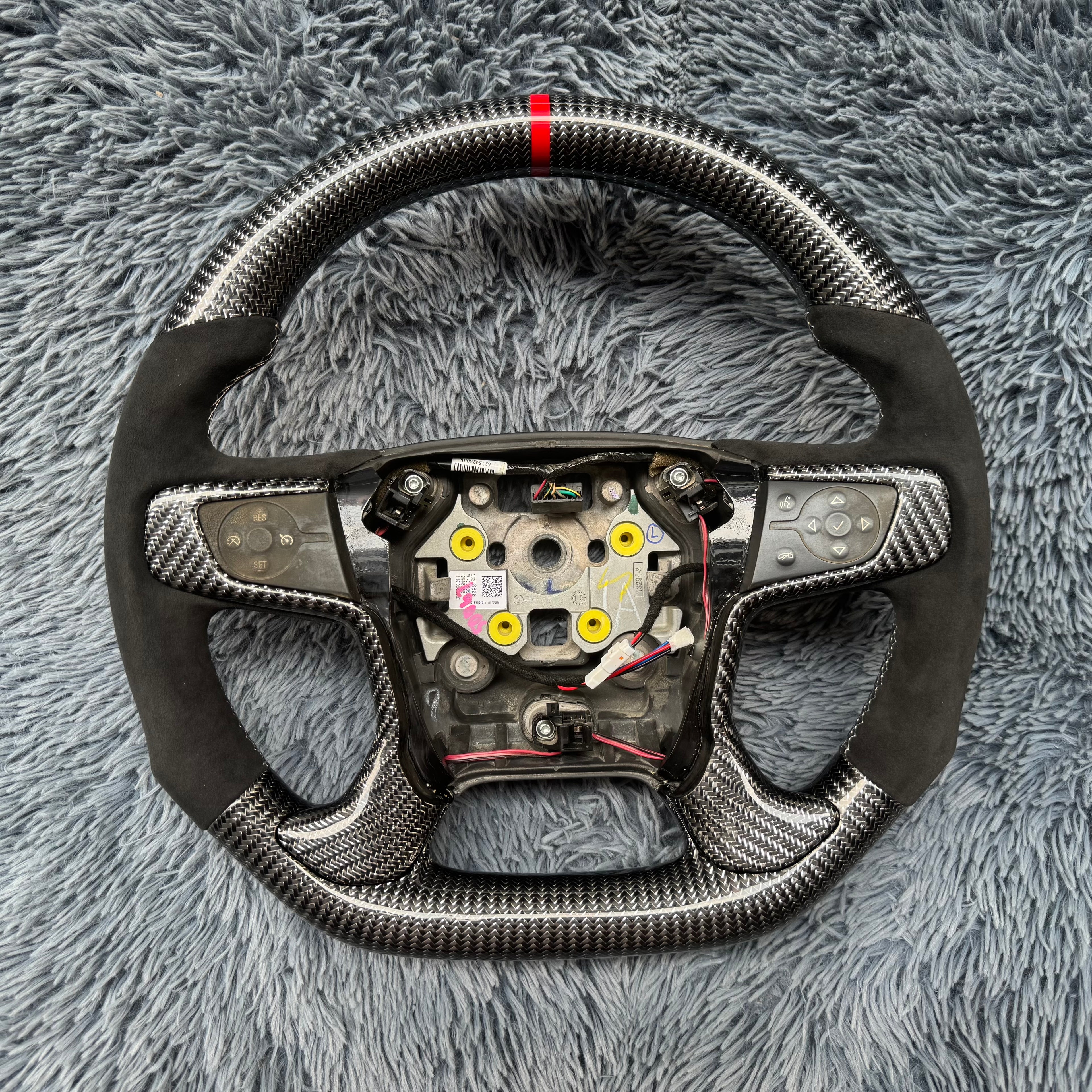 For 2014-2018 Chevrolet Silverado/GMC Sierra Custom Carbon Fiber Steering Wheel