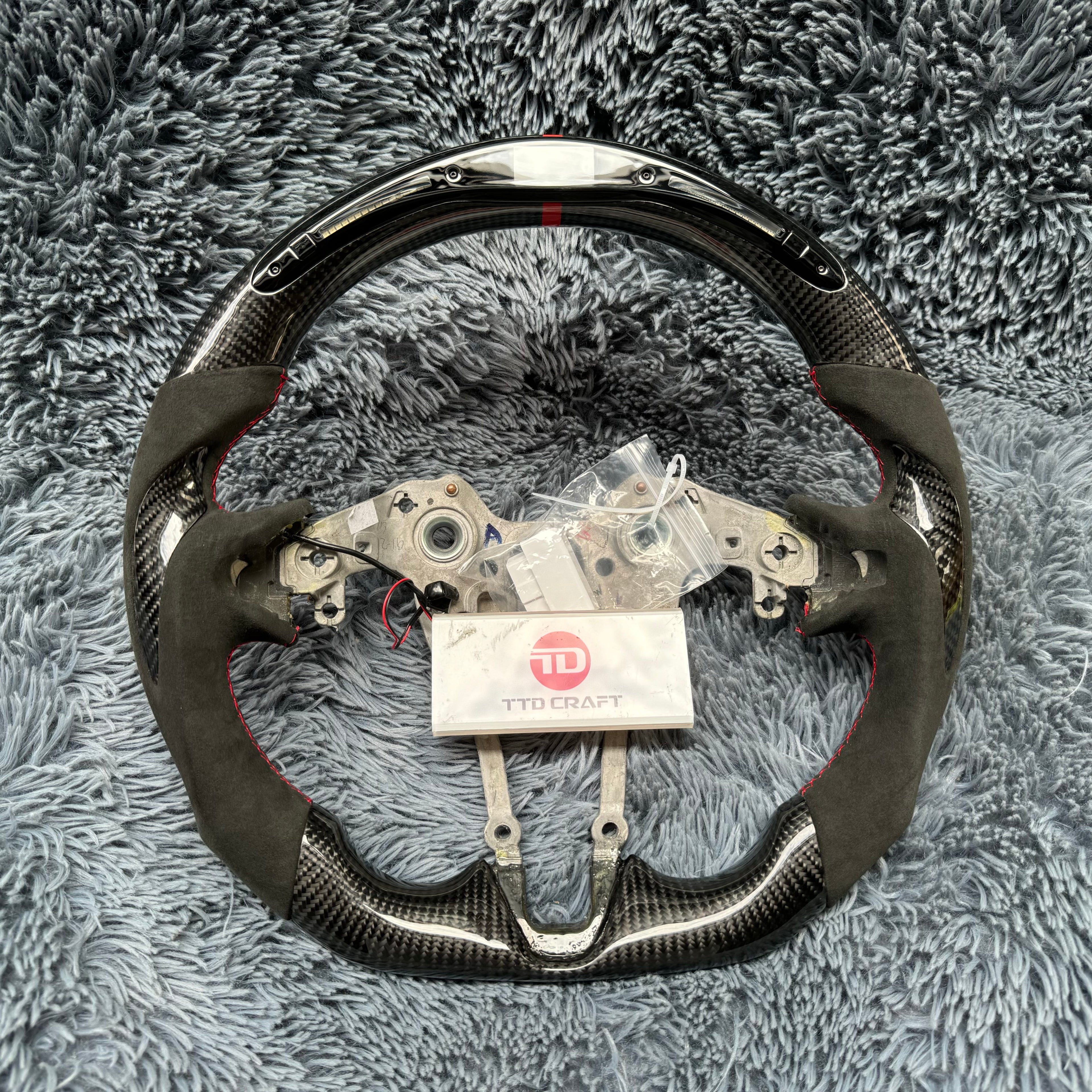 For Elantra N/I20N/I30N 2020-2026 Led Carbon Fiber Steering Wheel