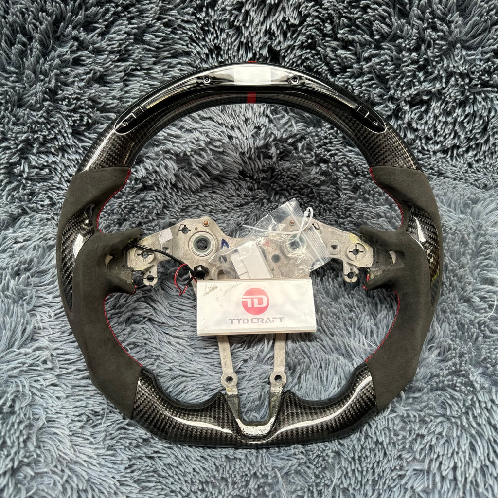 For Elantra N/I20N/I30N 2020-2026 Led Carbon Fiber Steering Wheel