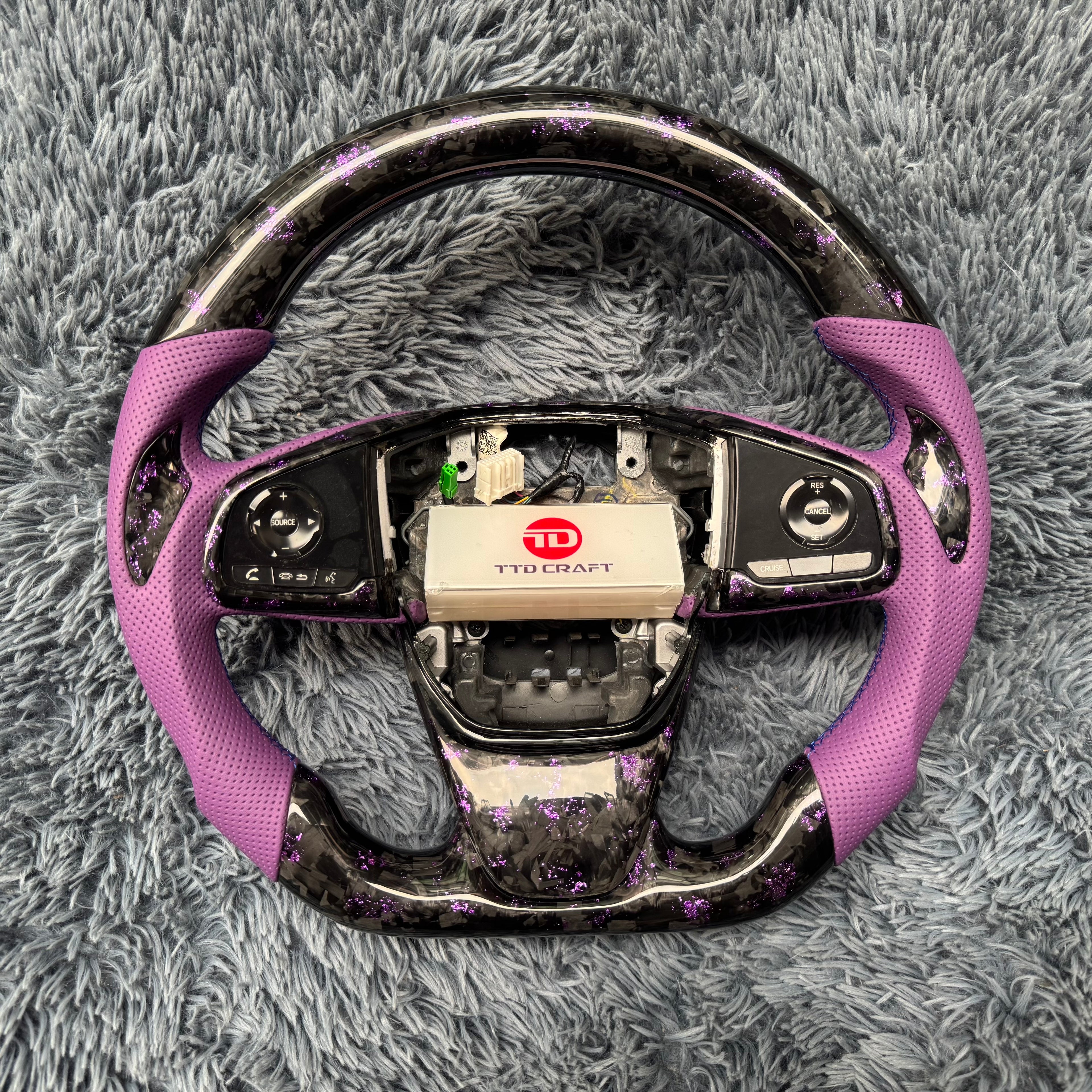 For Honda 5th gen CRV 2017-2018 Forged Carbon Fiber Steering Wheel